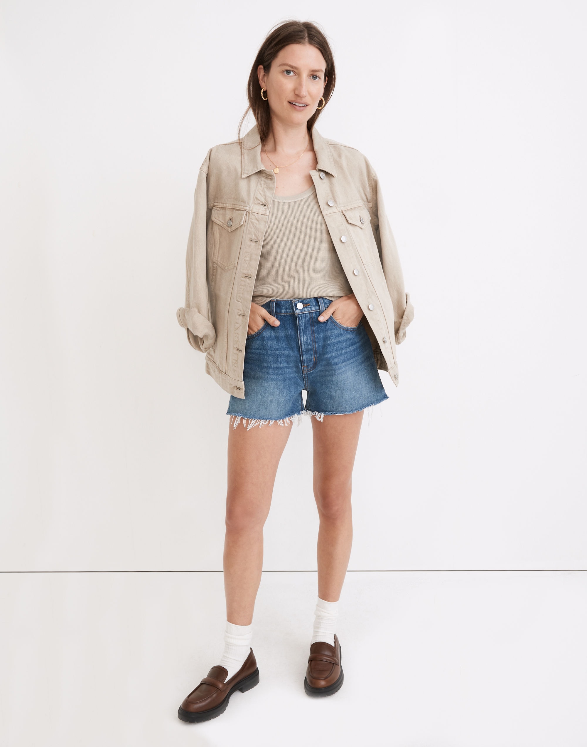 Waffle Knit Scoop Crop Tank