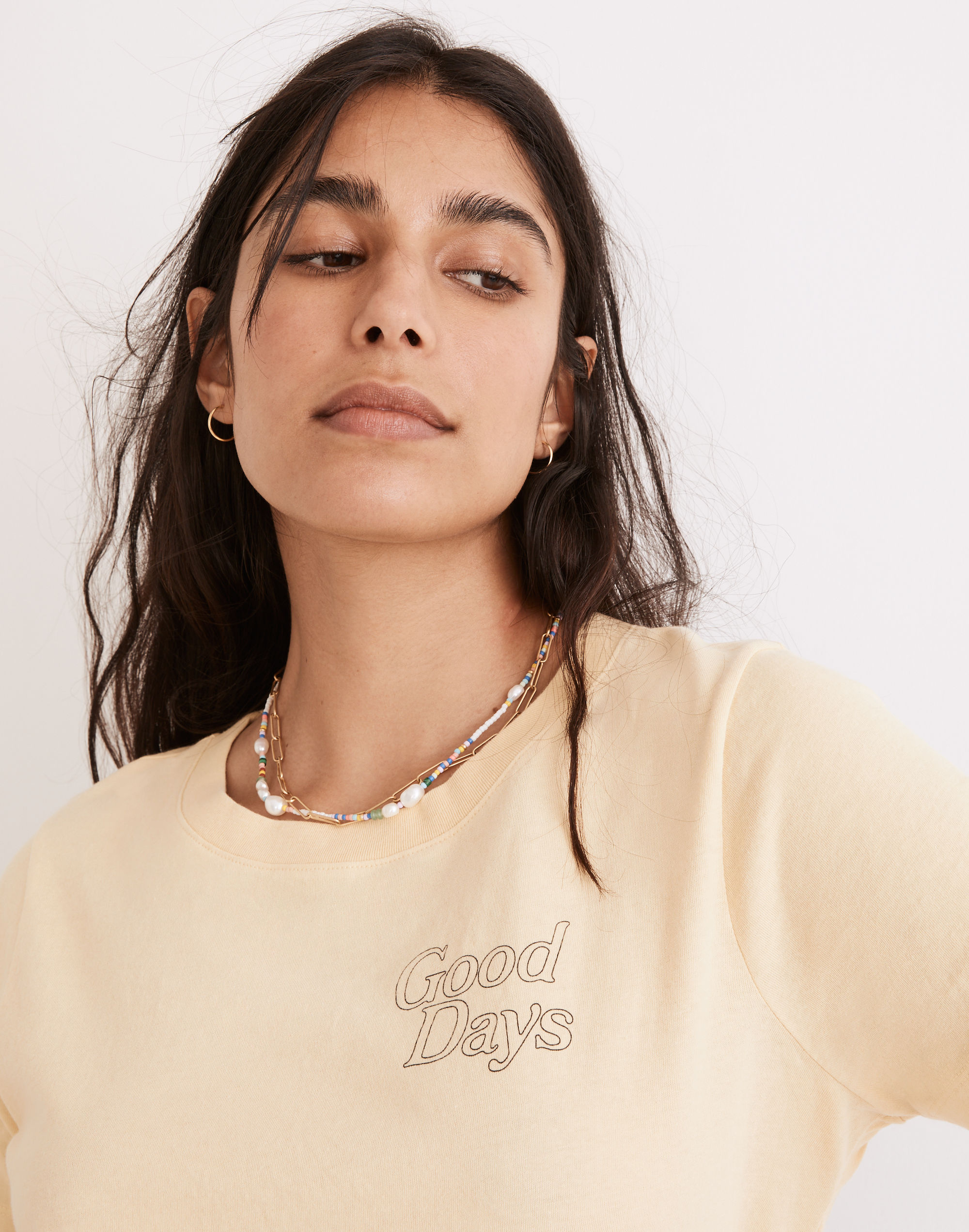 Good Days Softfade Cotton Lakeshore Crop Tee