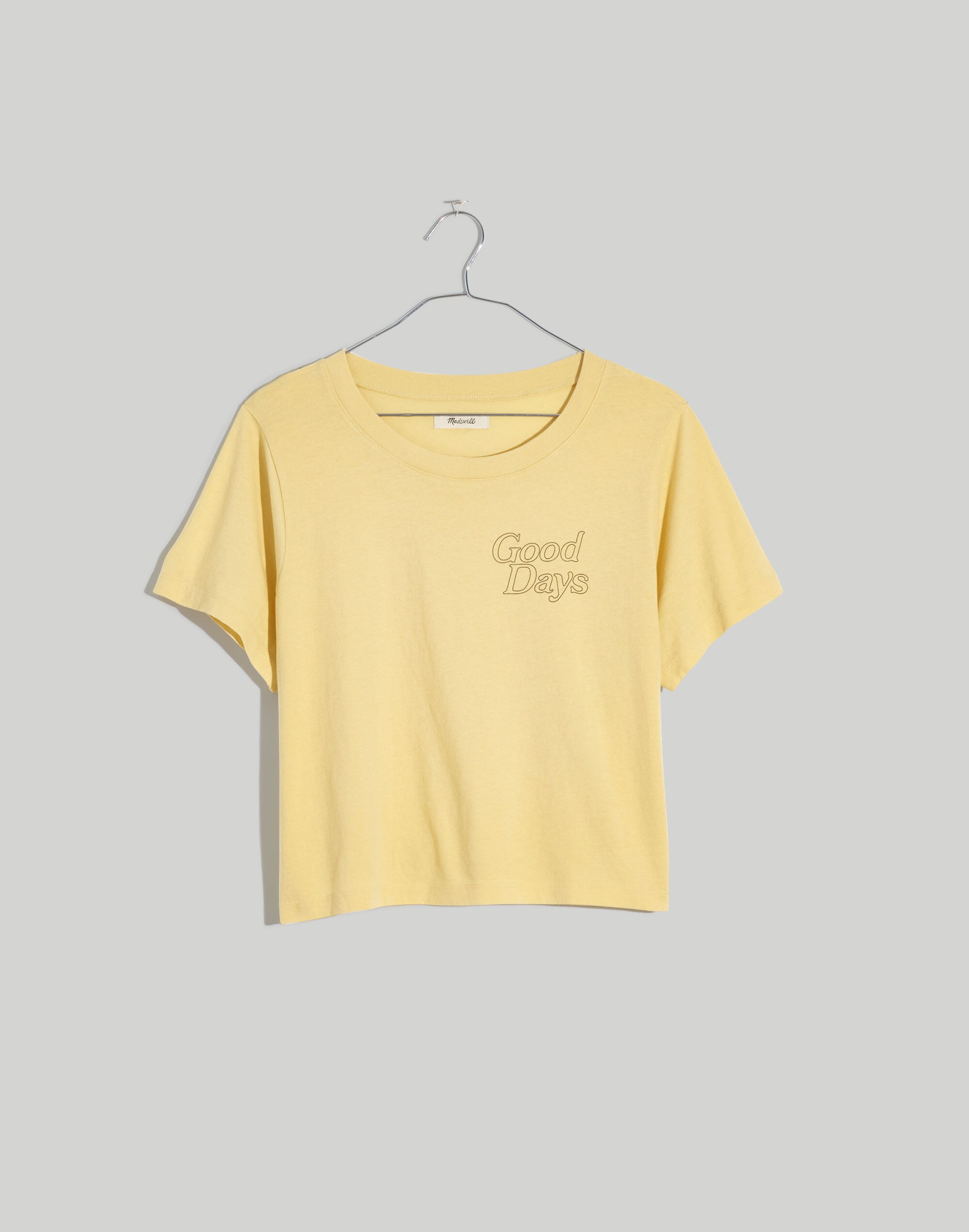 Good Days Softfade Cotton Lakeshore Crop Tee
