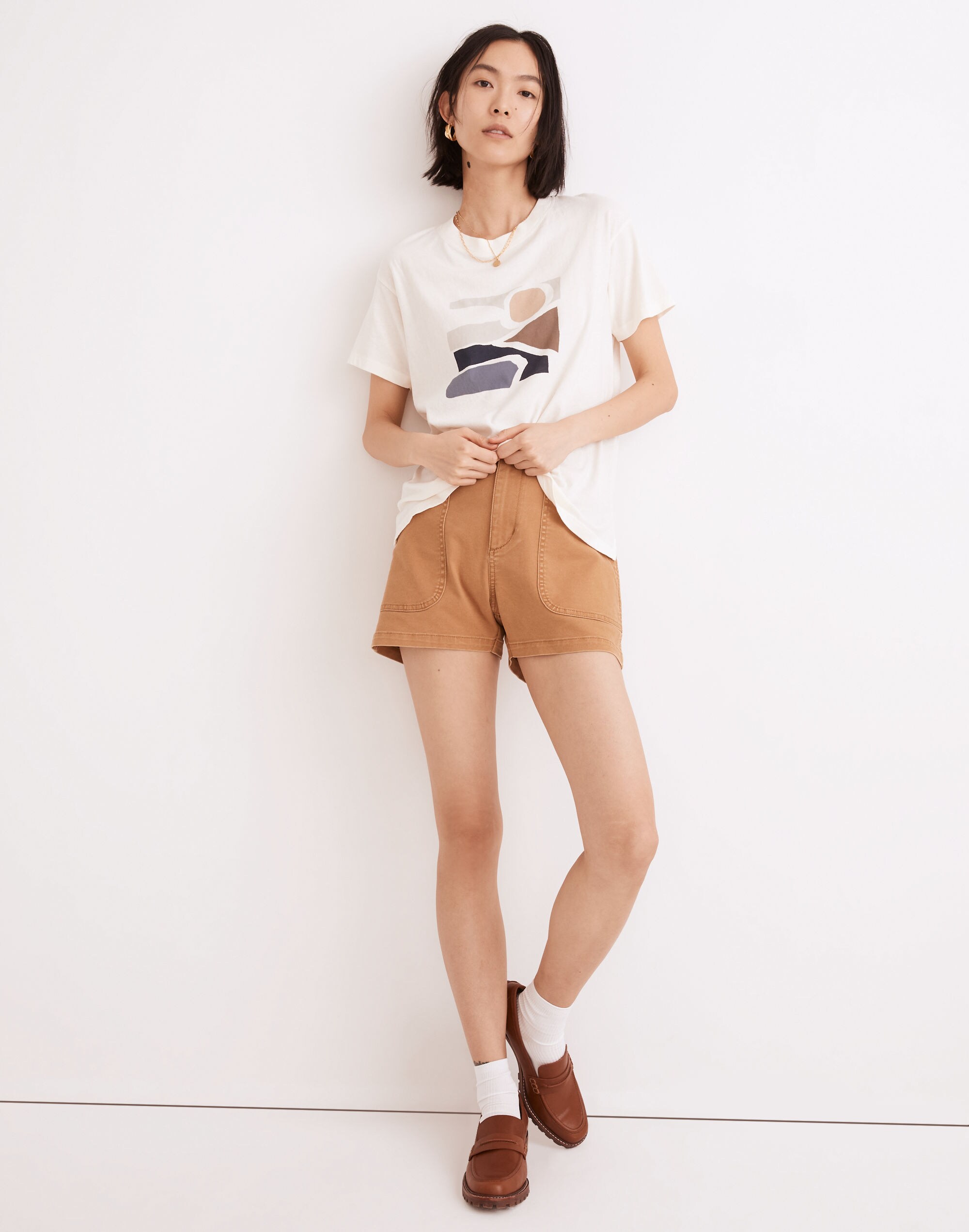 coastal drive softfade cotton oversized tee