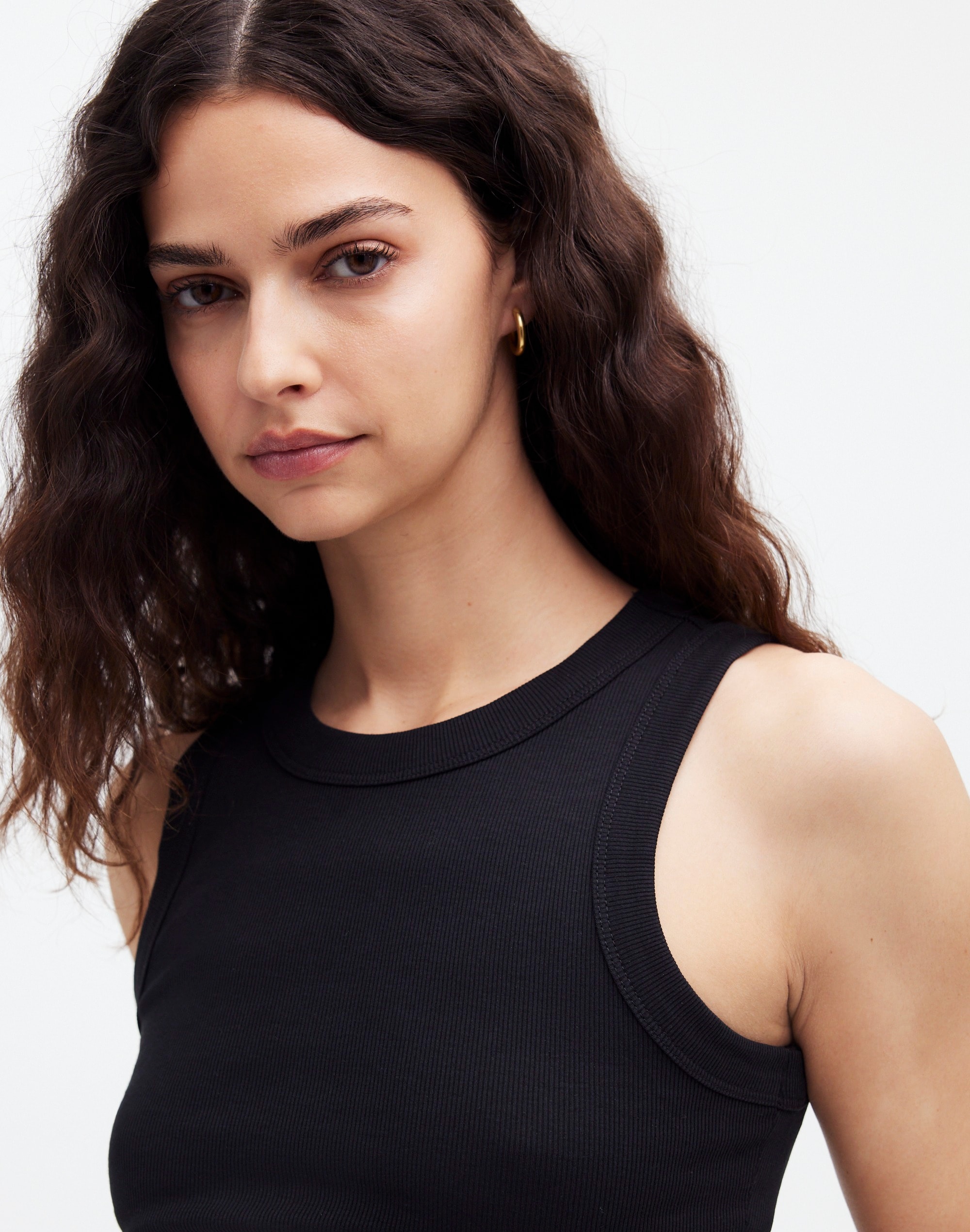 Supima&reg; Rib Crop Tank
