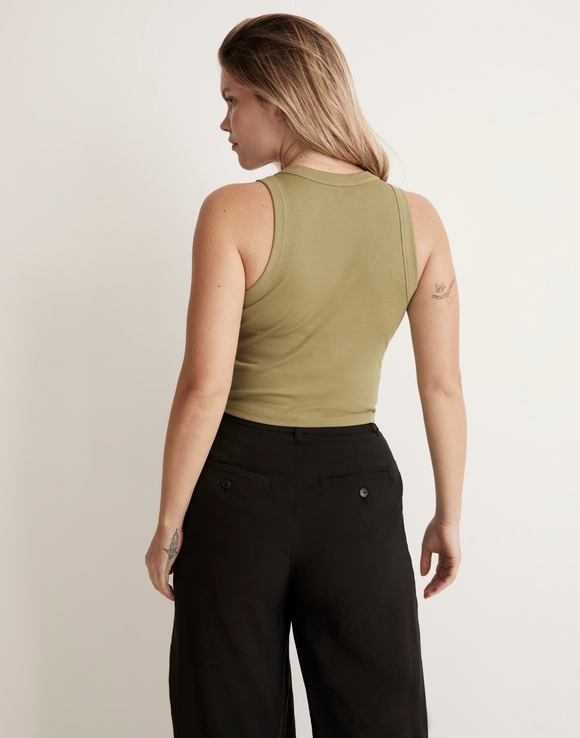 Supima&reg; Rib Crop Tank