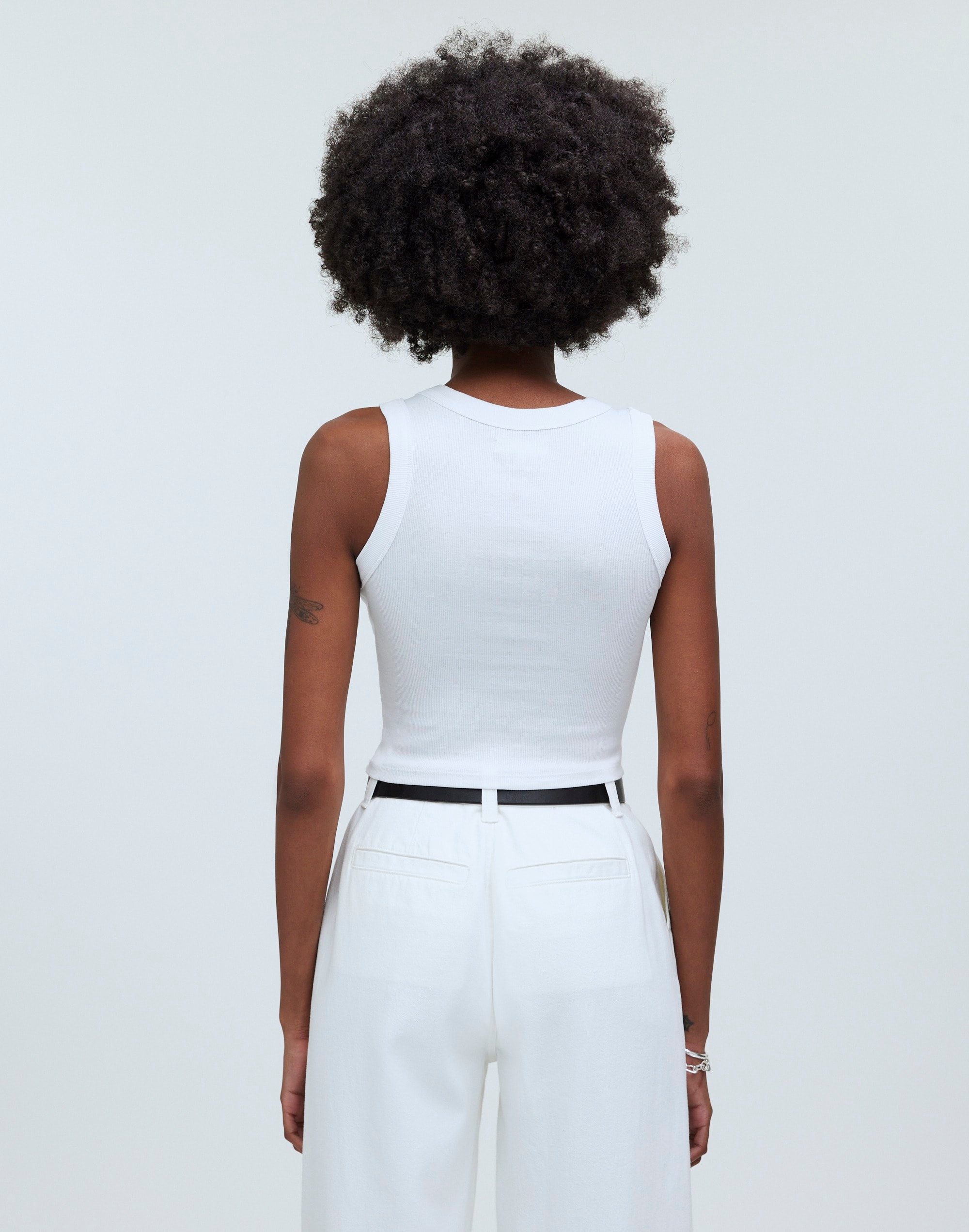 Supima&reg; Rib Crop Tank