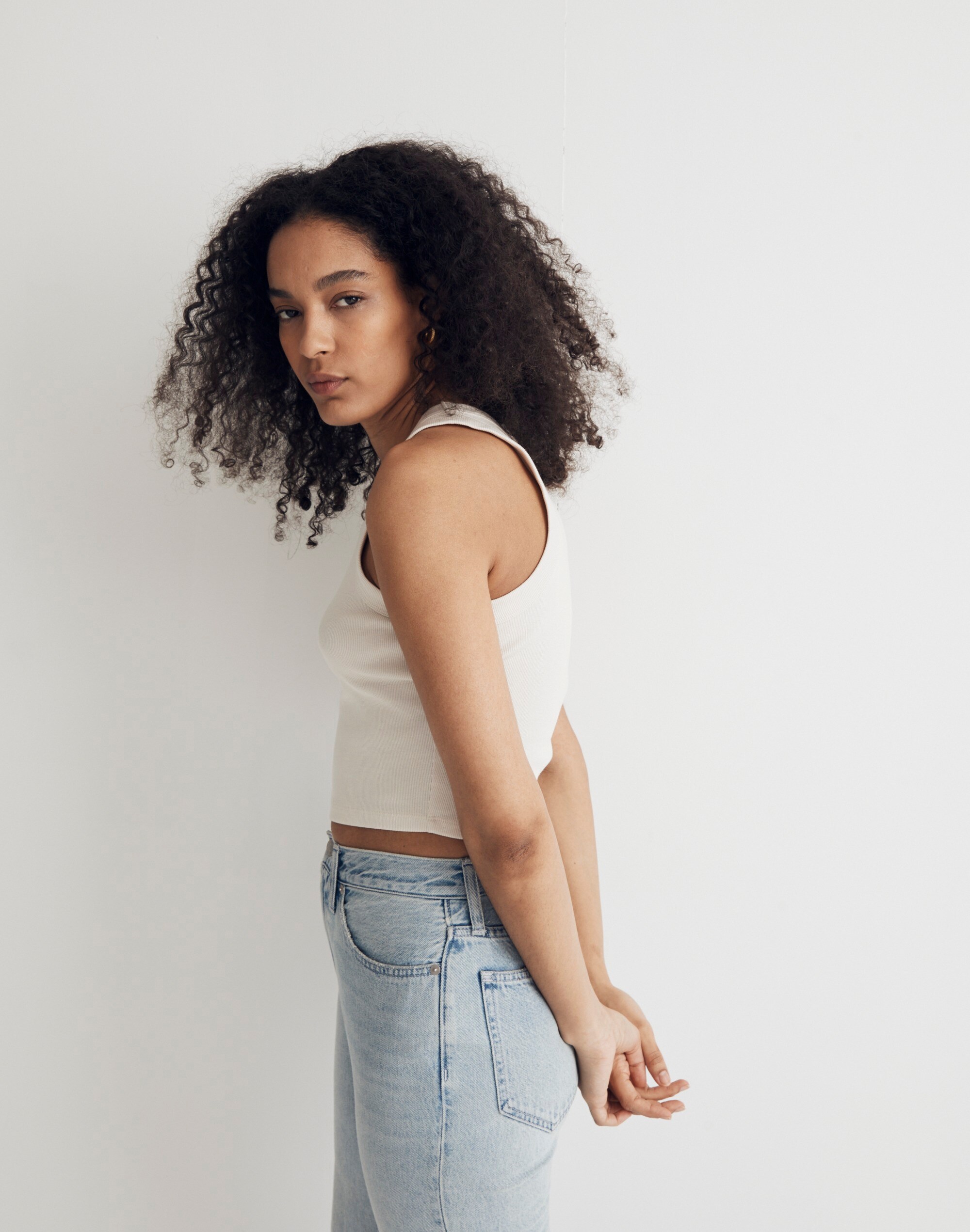 Supima&reg; Rib Crop Tank