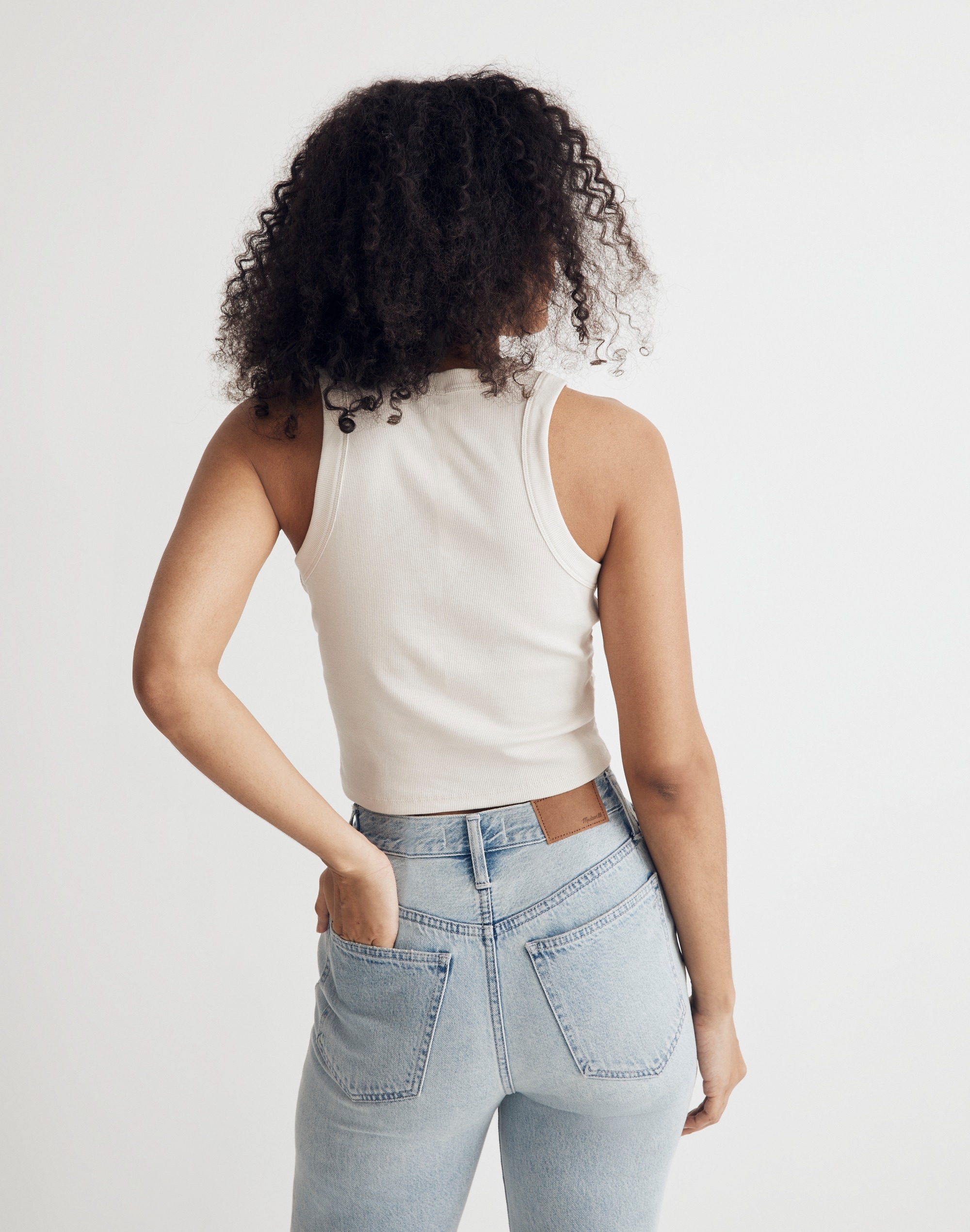 Supima&reg; Rib Crop Tank