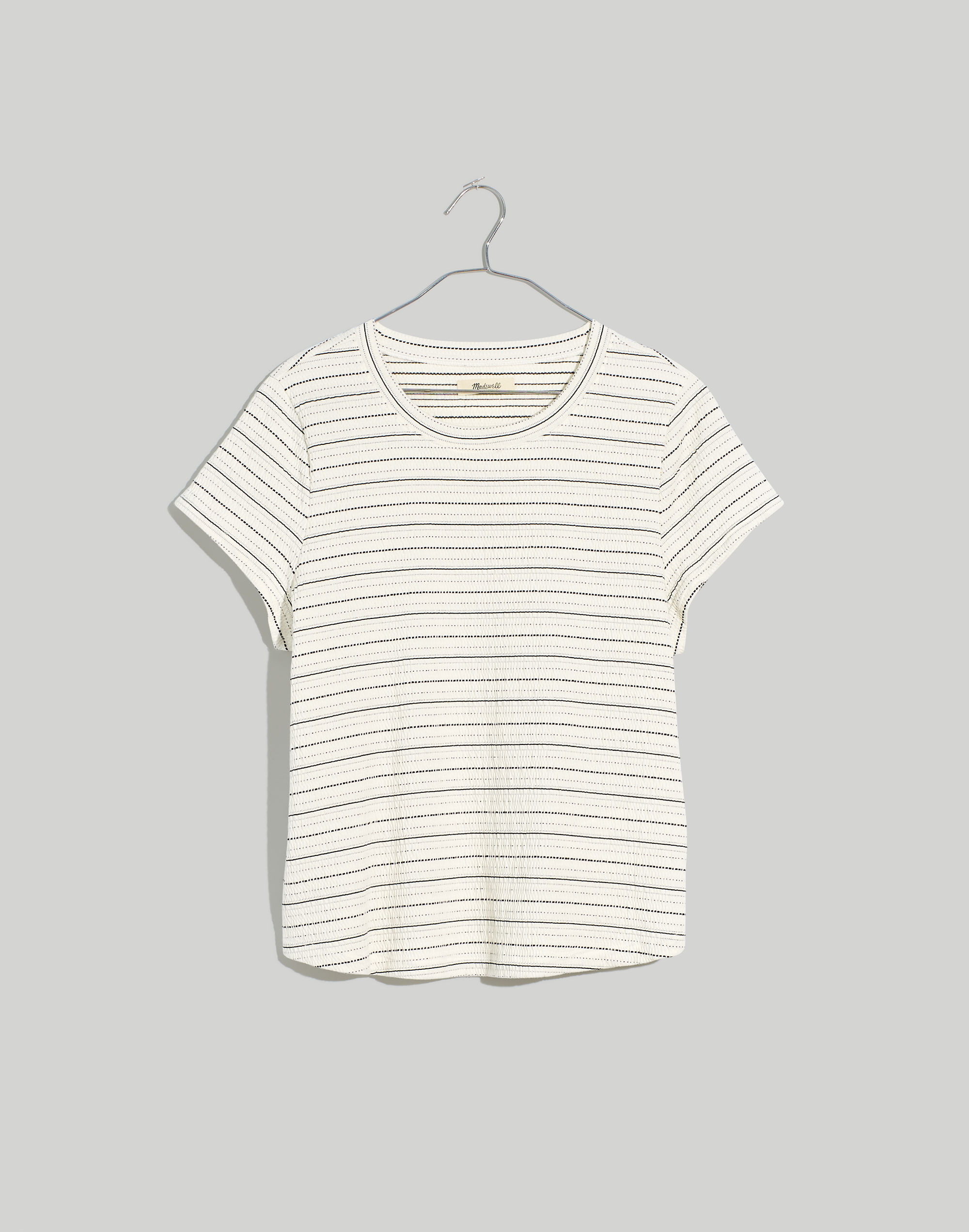 Smocked Shrunken Shirttail Tee