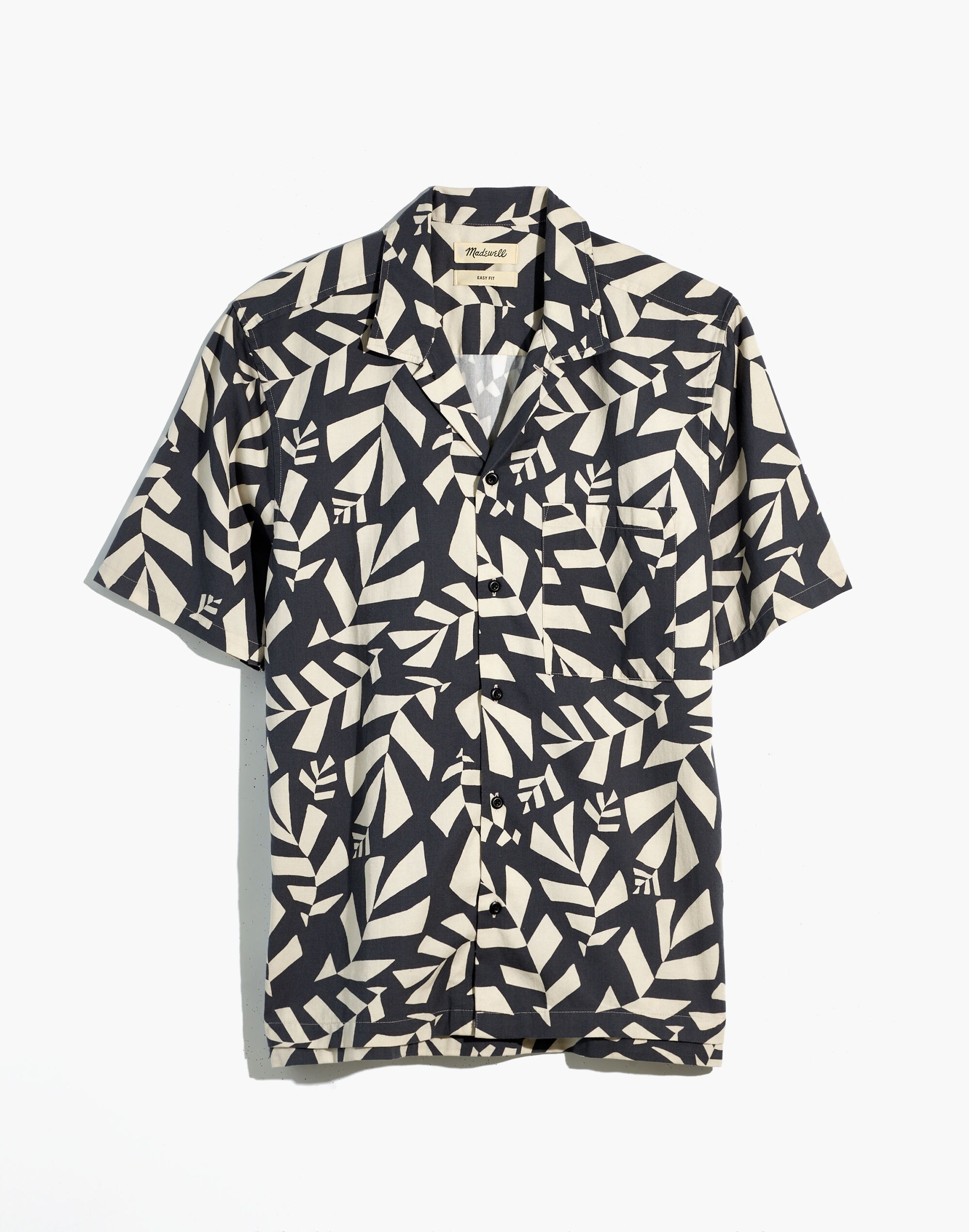 Cotton-Blend Boxy Camp Shirt