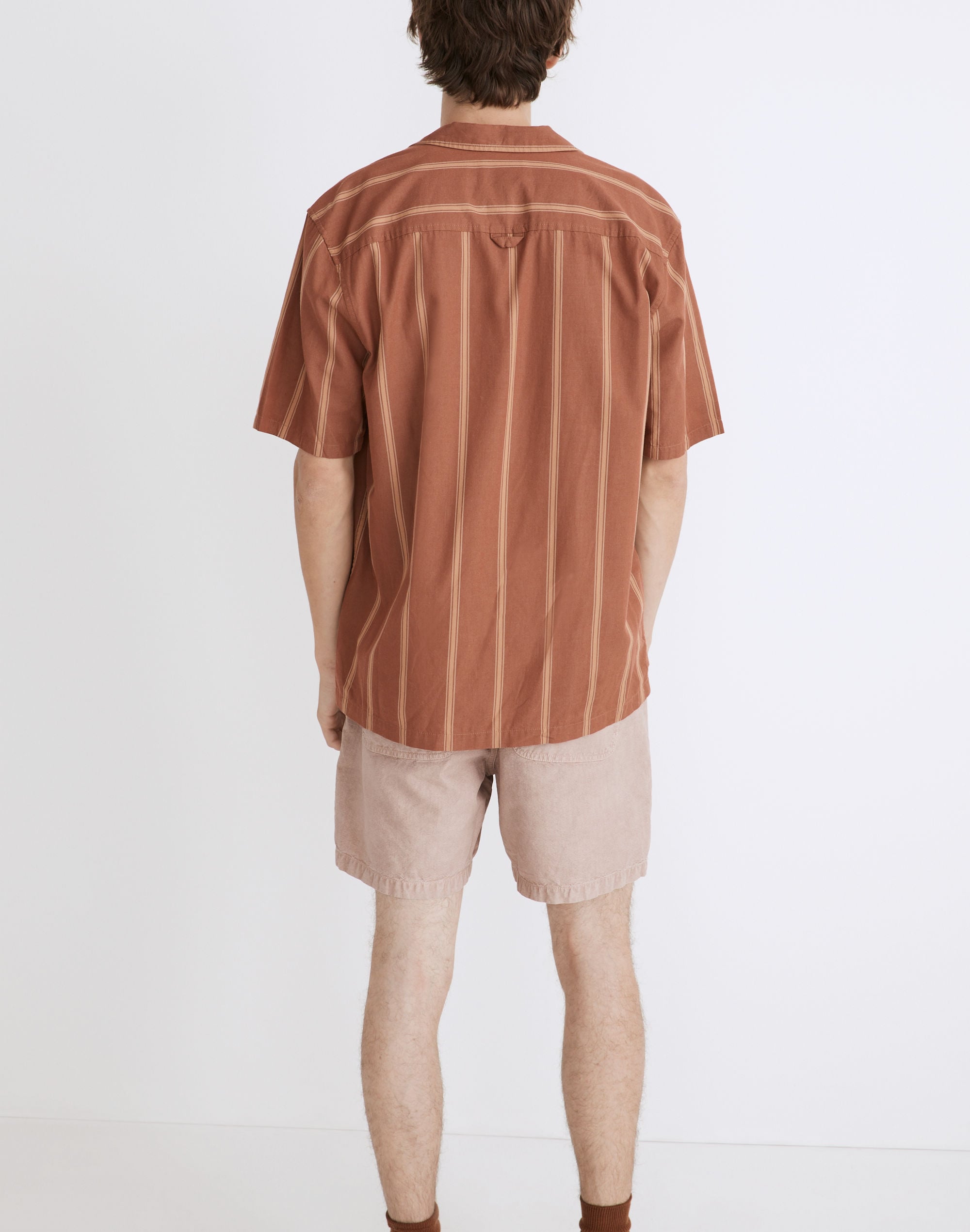 Cotton-Blend Boxy Camp Shirt