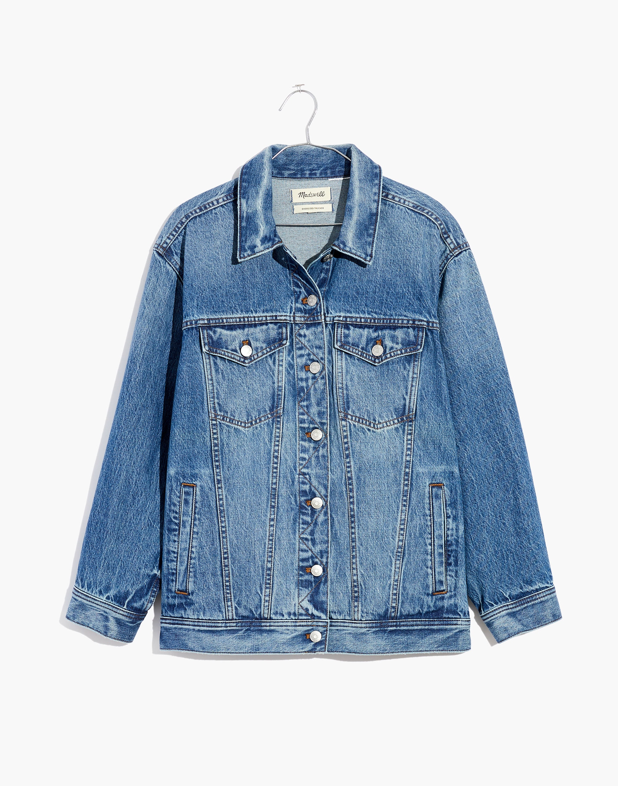 The Oversized Trucker Jean Jacket in Bankfield Wash