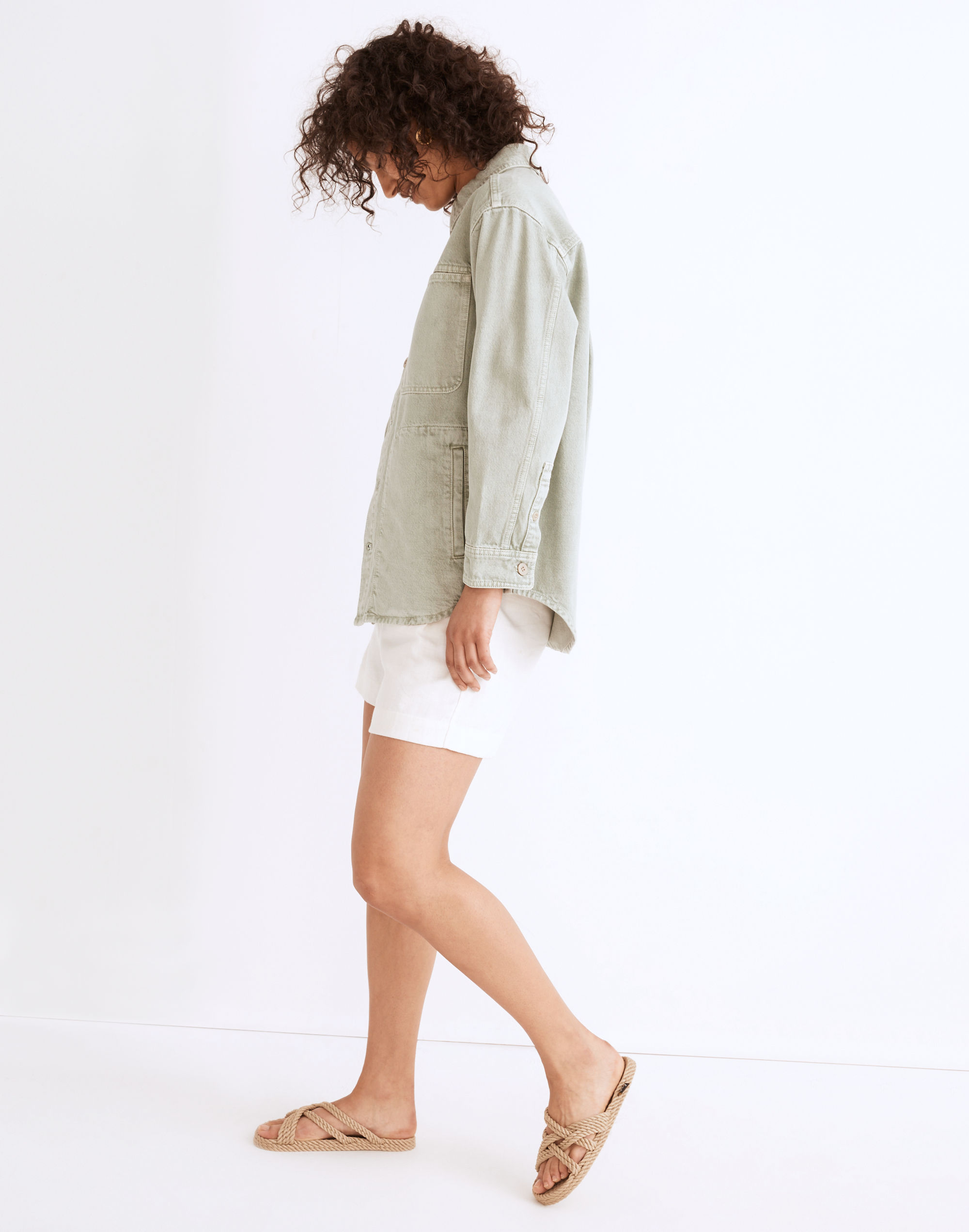 Denim Ames Oversized Shirt-Jacket: Garment-Dyed Edition