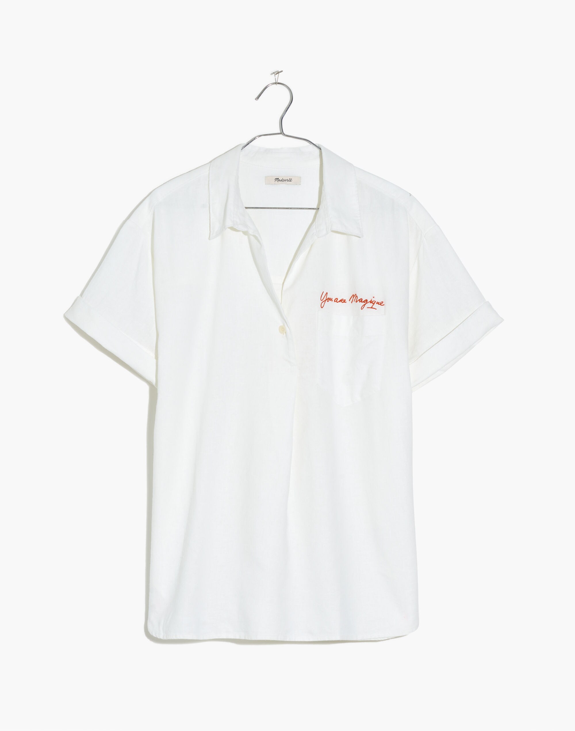 Madewell x Hôtel Magique Embroidered Popover Shirt