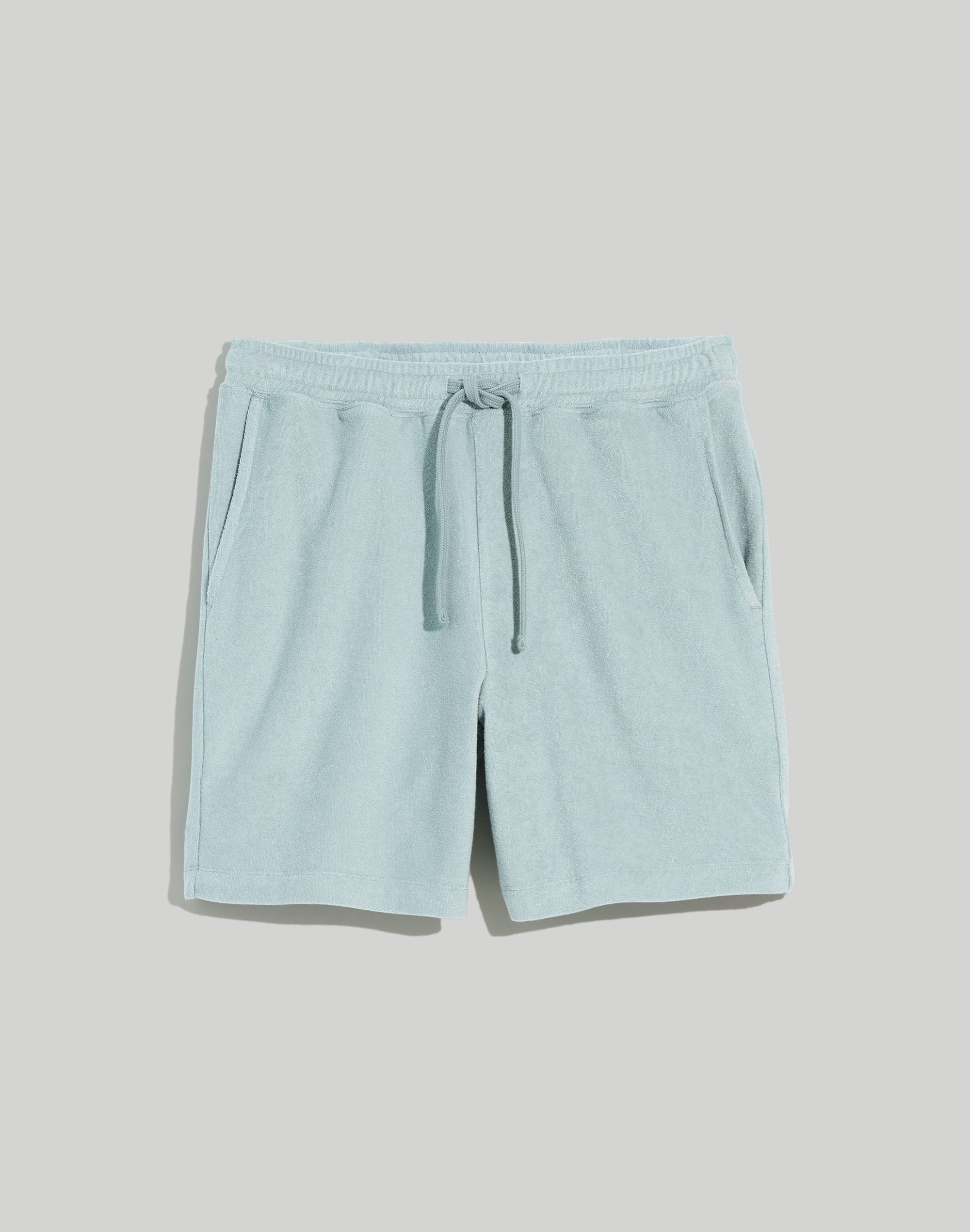 Terry Cloth Drawstring Shorts