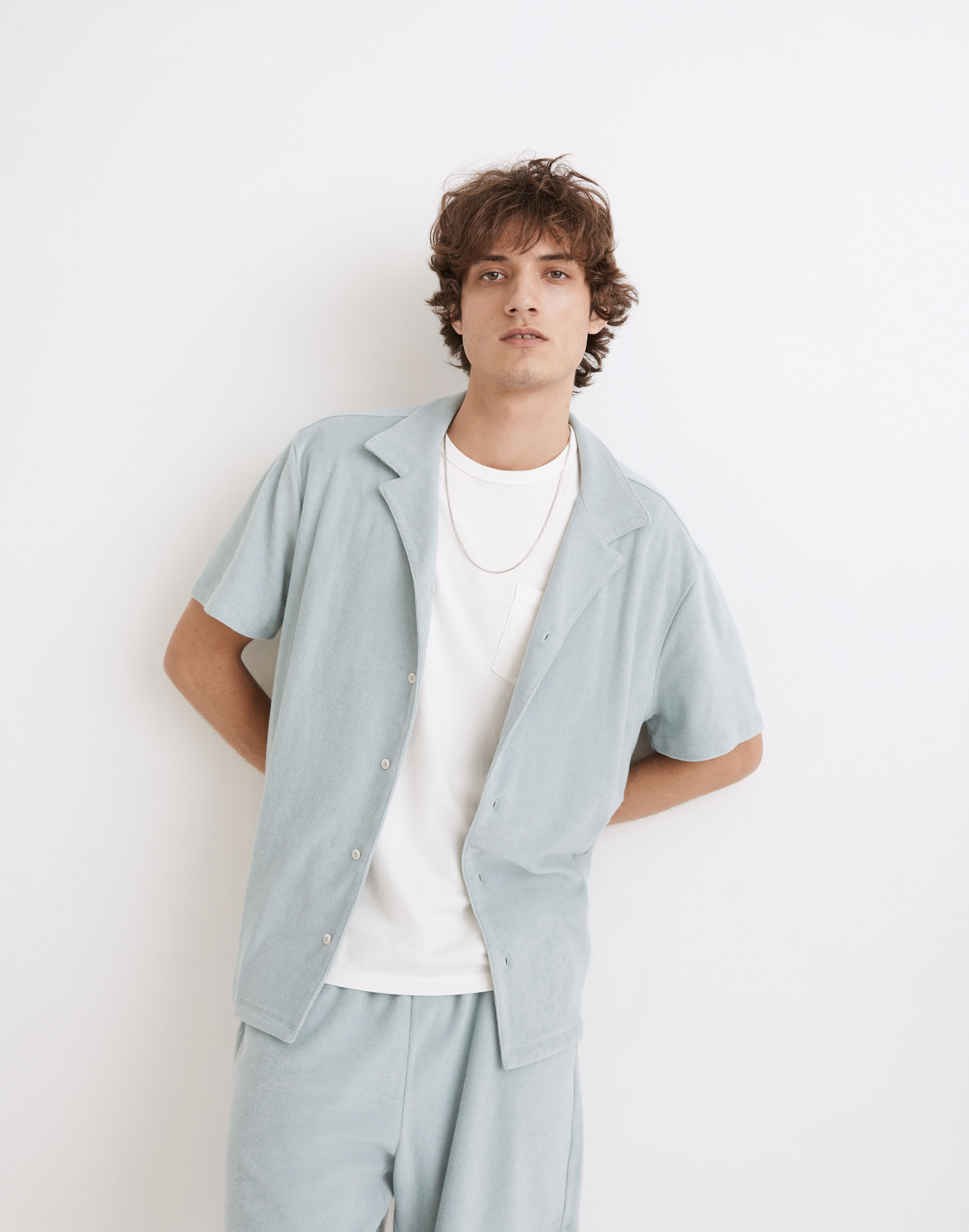 Terry Cloth Easy Short-Sleeve Shirt