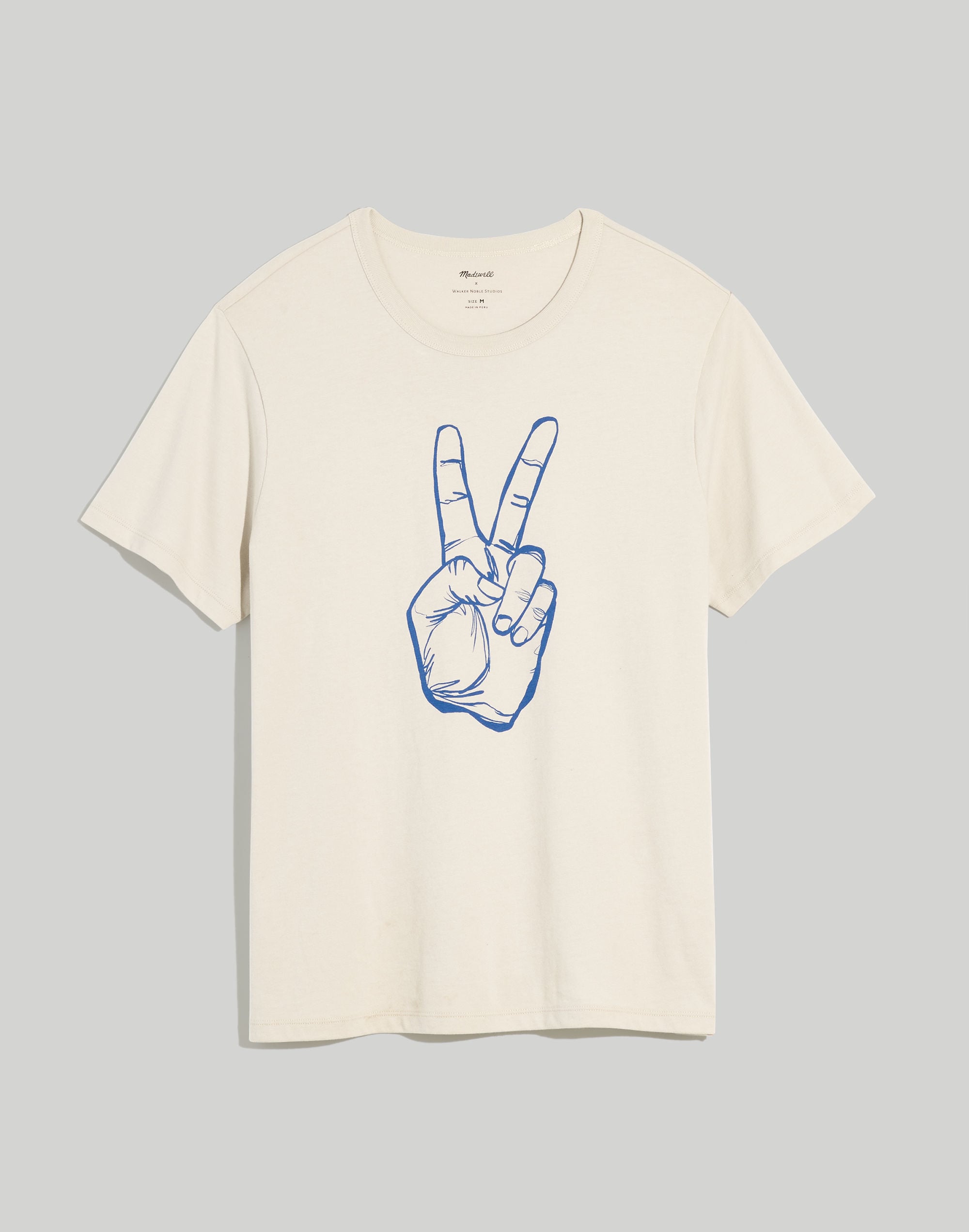 Madewell x Walker Noble Studios Peace Graphic Allday Tee