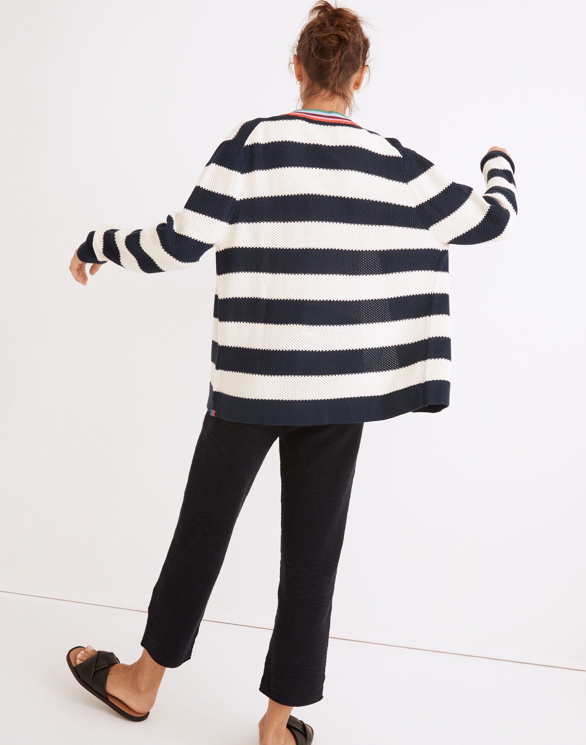 Kule Raven Striped Cardigan Sweater
