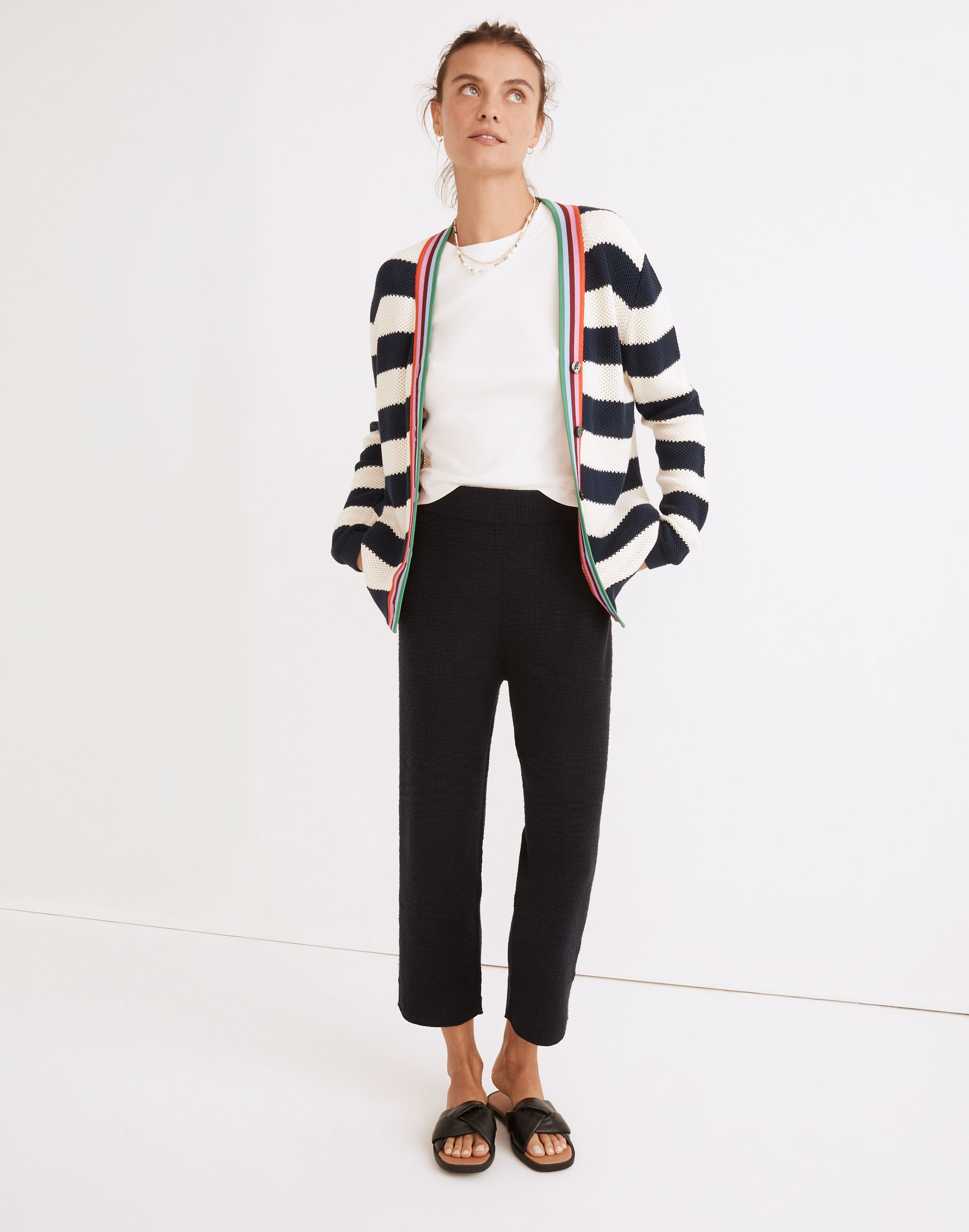 Kule Raven Striped Cardigan Sweater