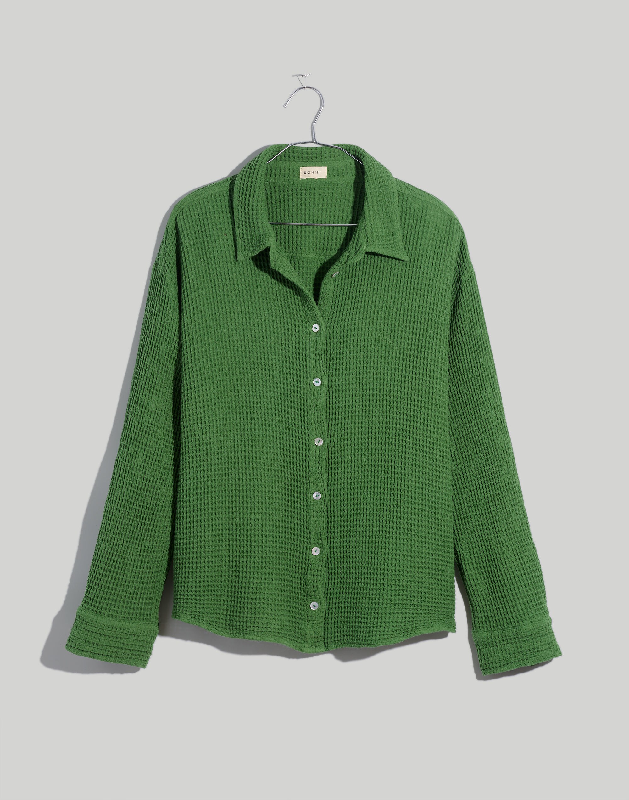Donni Waffle Button-Down Shirt