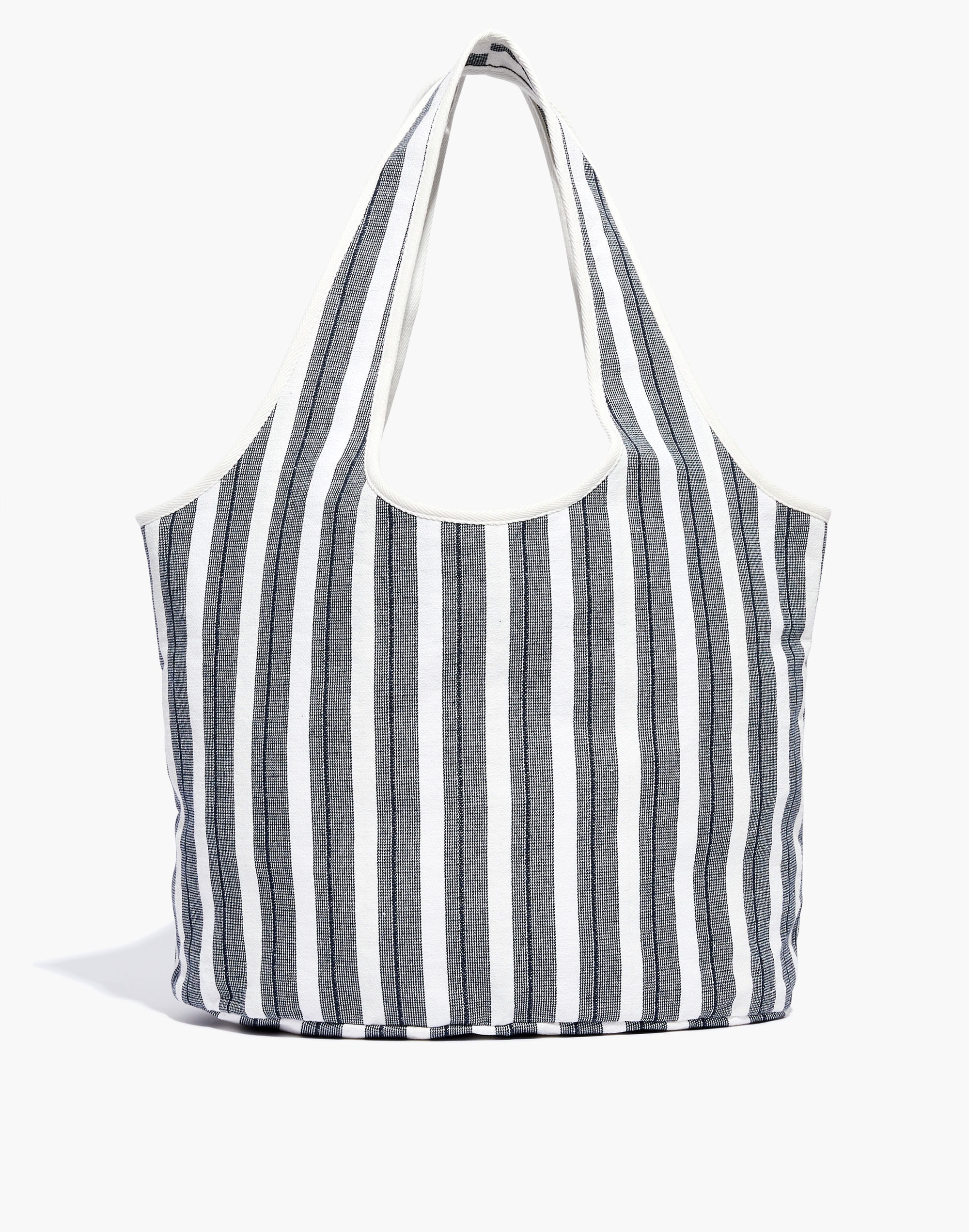 The Sicilia Tote in Indigo Stripe