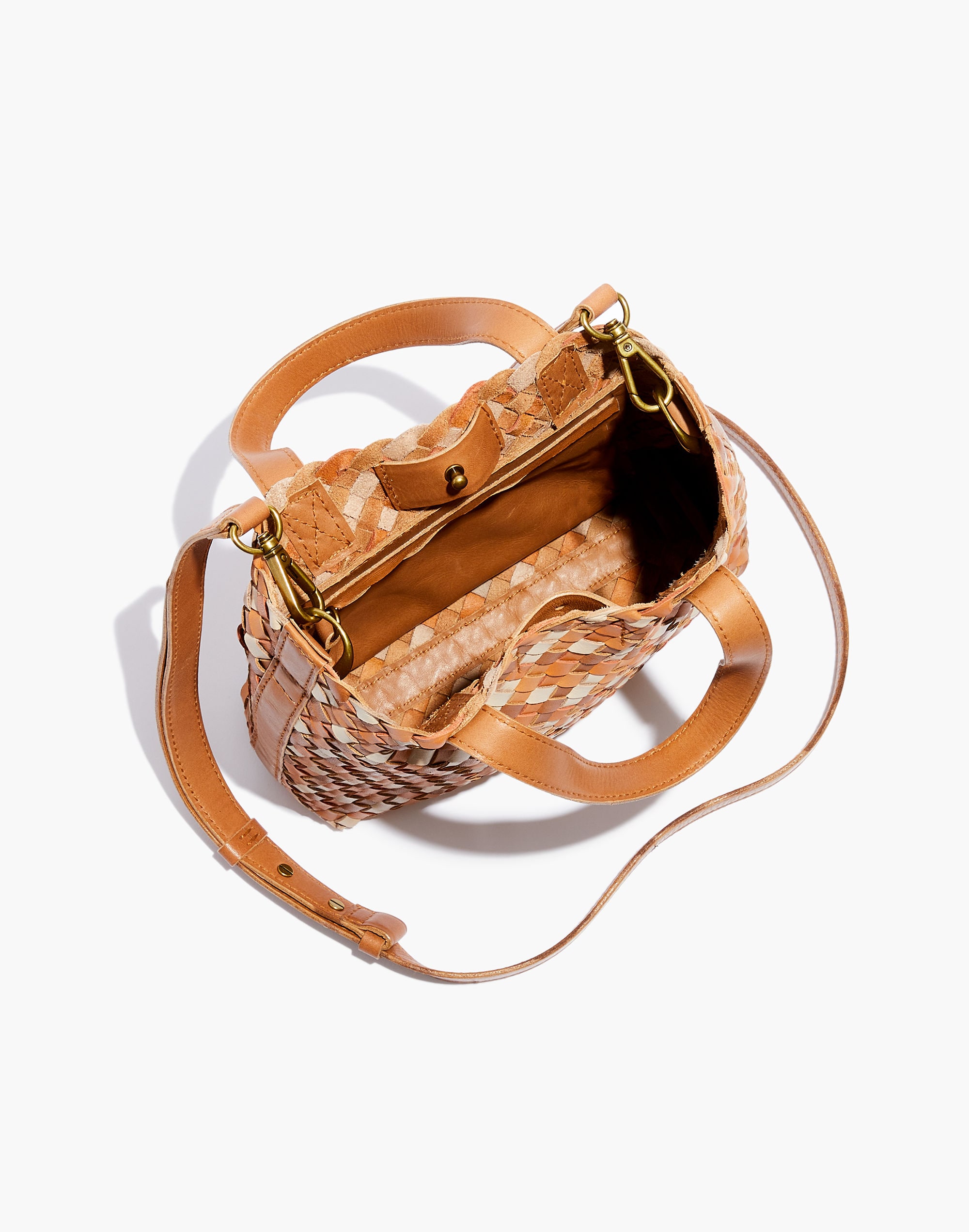 The Transport Crossbody: Woven Leather Edition