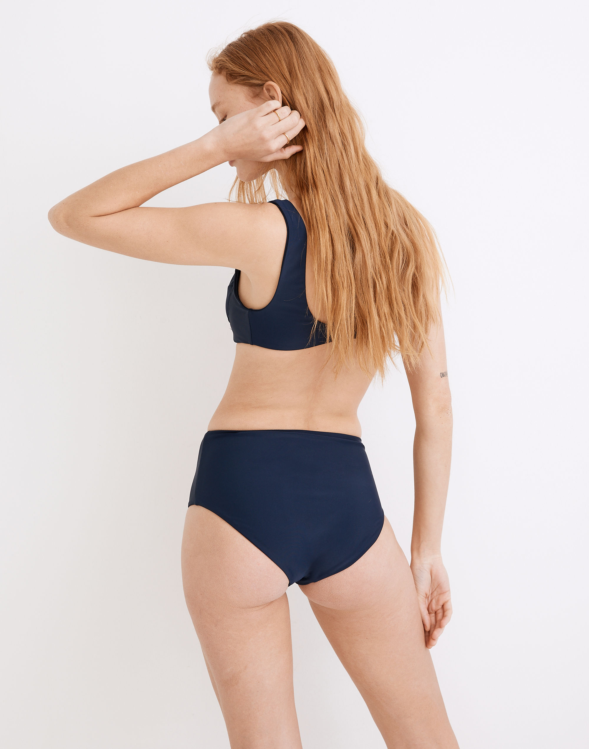 Jade Swim® Bound High-Waist Bikini Bottom