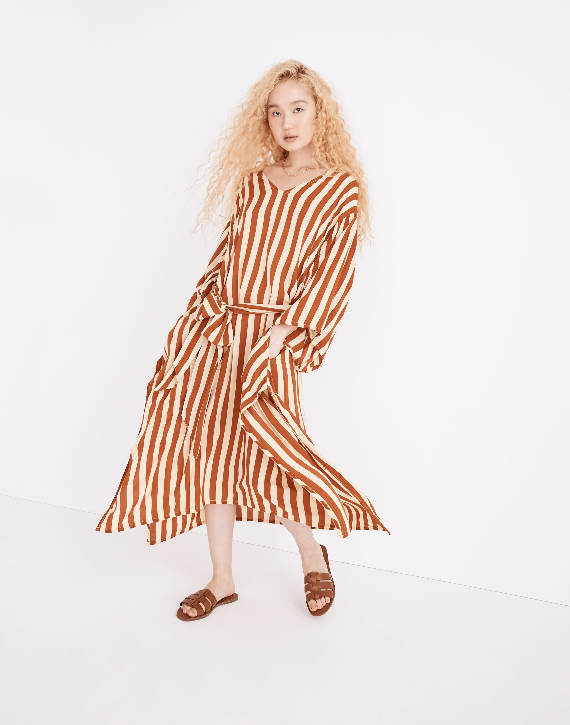 Natalie Martin Striped Marin Cover-Up Dress
