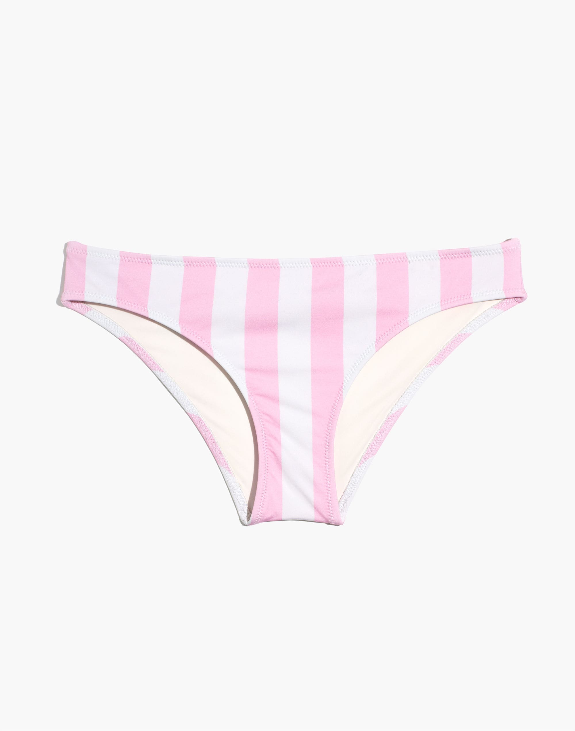 Solid & Striped® Elle Low-Rise Bikini Bottom Cotton Candy Stripe