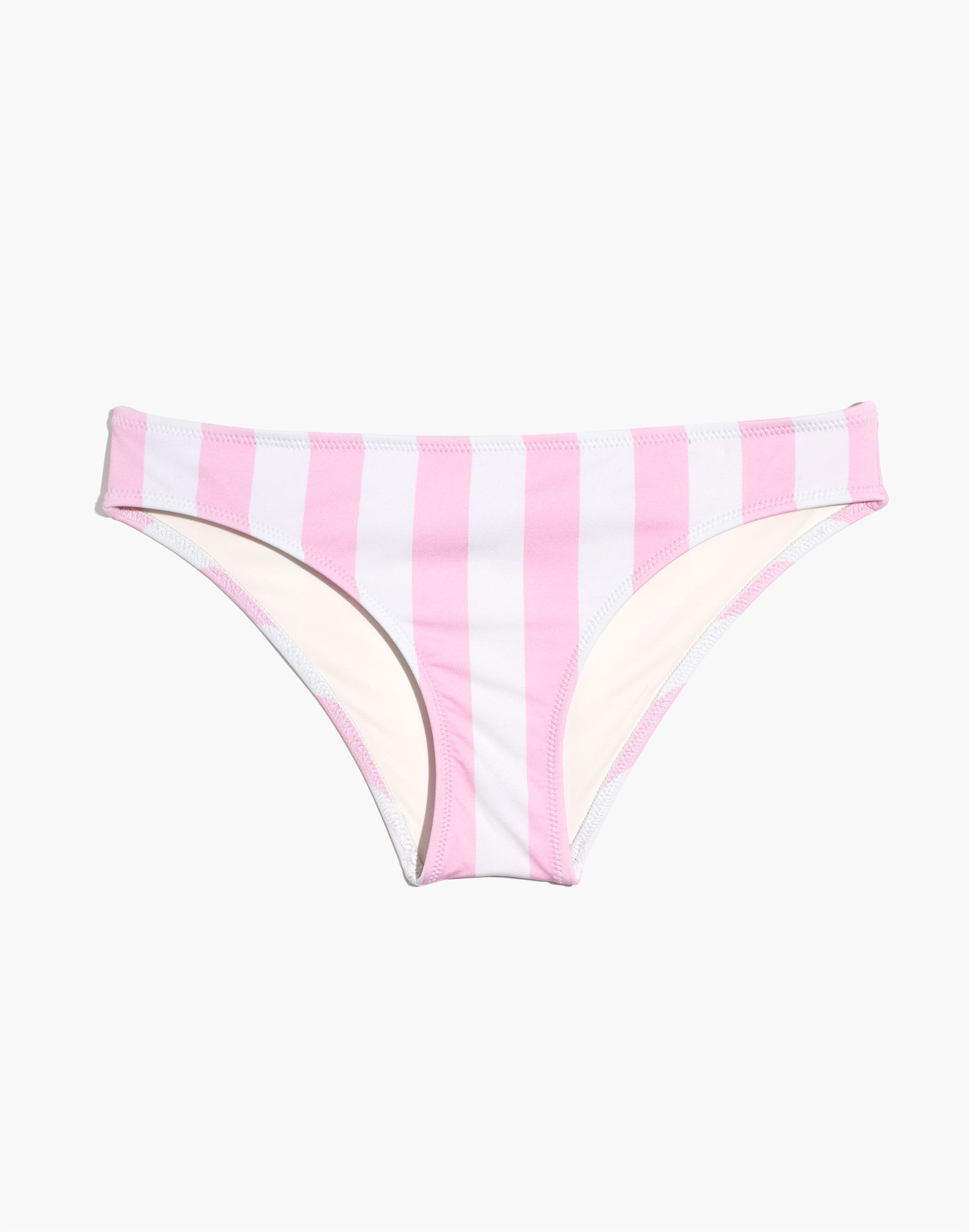 Solid &amp; Striped&reg; Elle Low-Rise Bikini Bottom in Cotton Candy Stripe