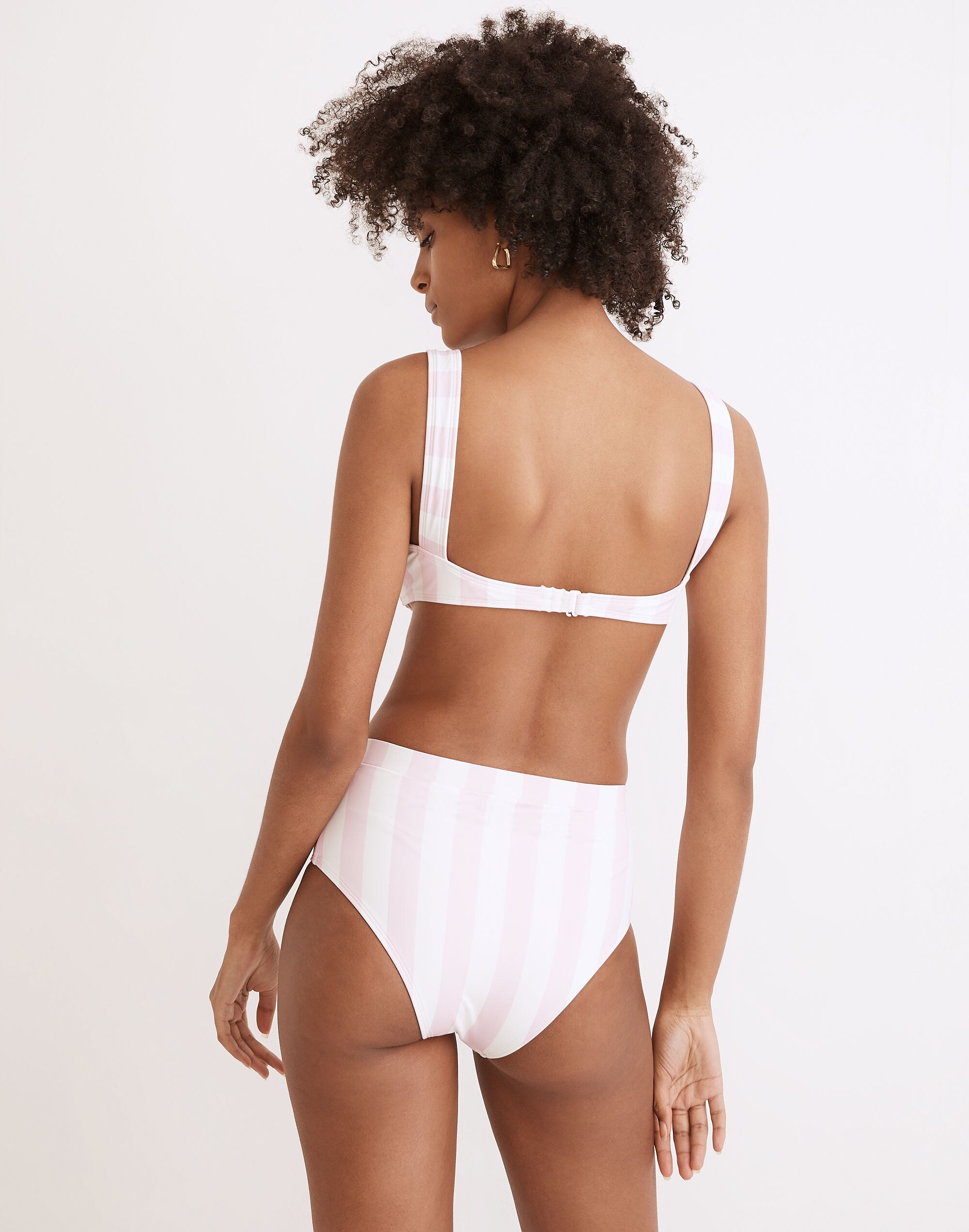 Solid &amp; Striped&reg; Lilo Bikini Top in Cotton Candy Stripe in null image 3