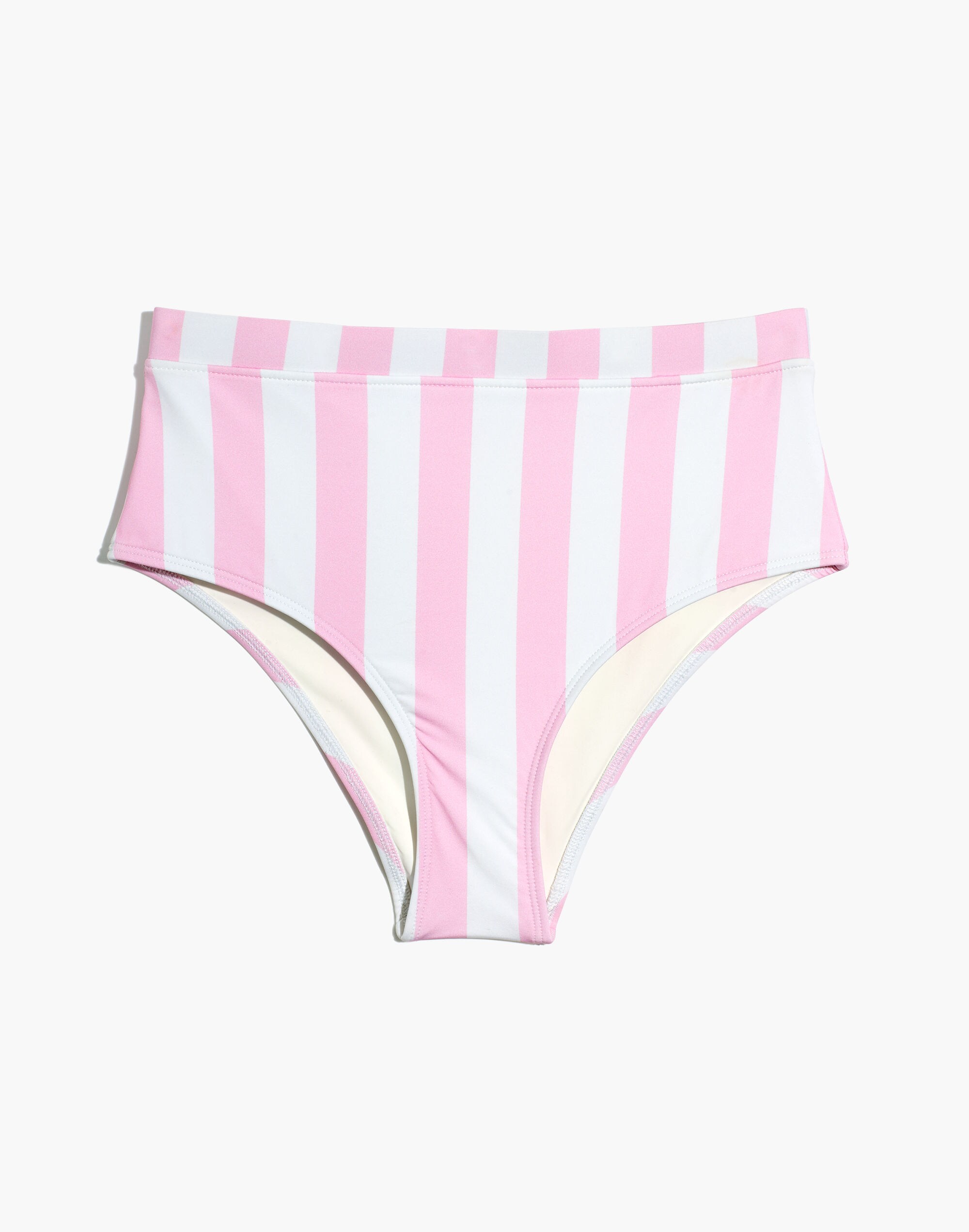 Solid &amp; Striped&reg; Lilo High-Waist Bottom in Cotton Candy Stripe