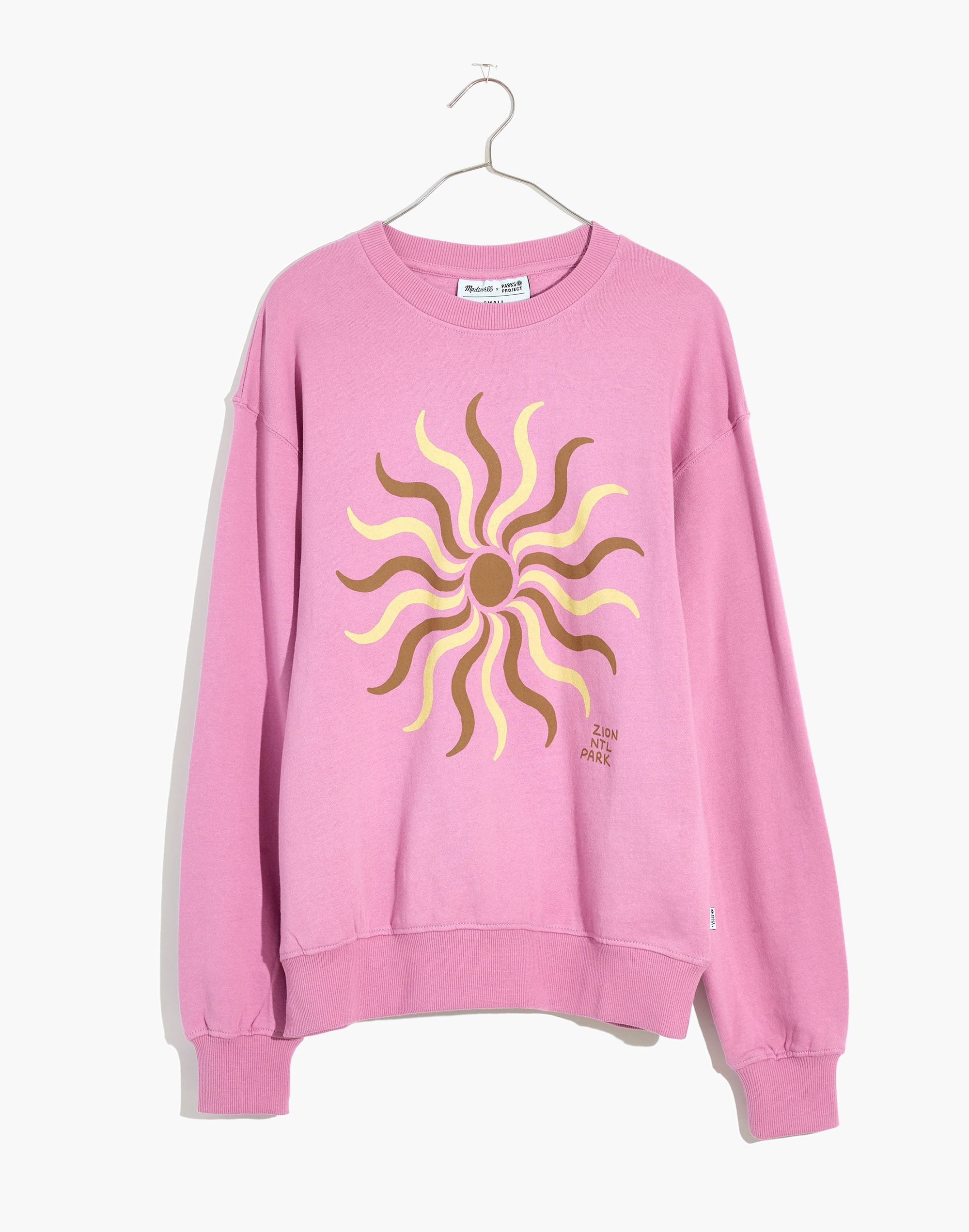 Madewell x Parks Project Unisex Zion Sun Organic Cotton Crewneck Sweatshirt