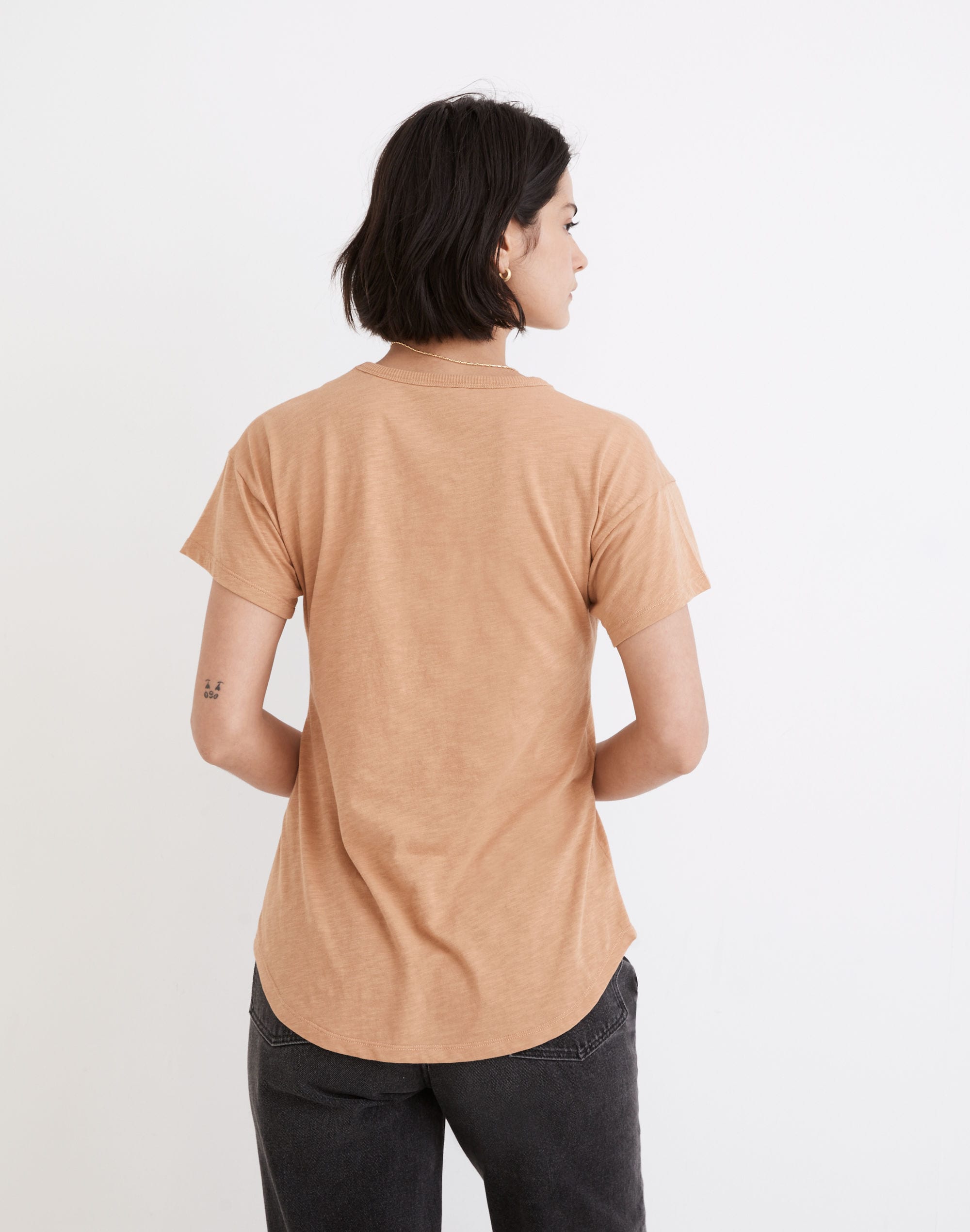Oceanvista Whisper Cotton Rib-Crewneck Tee