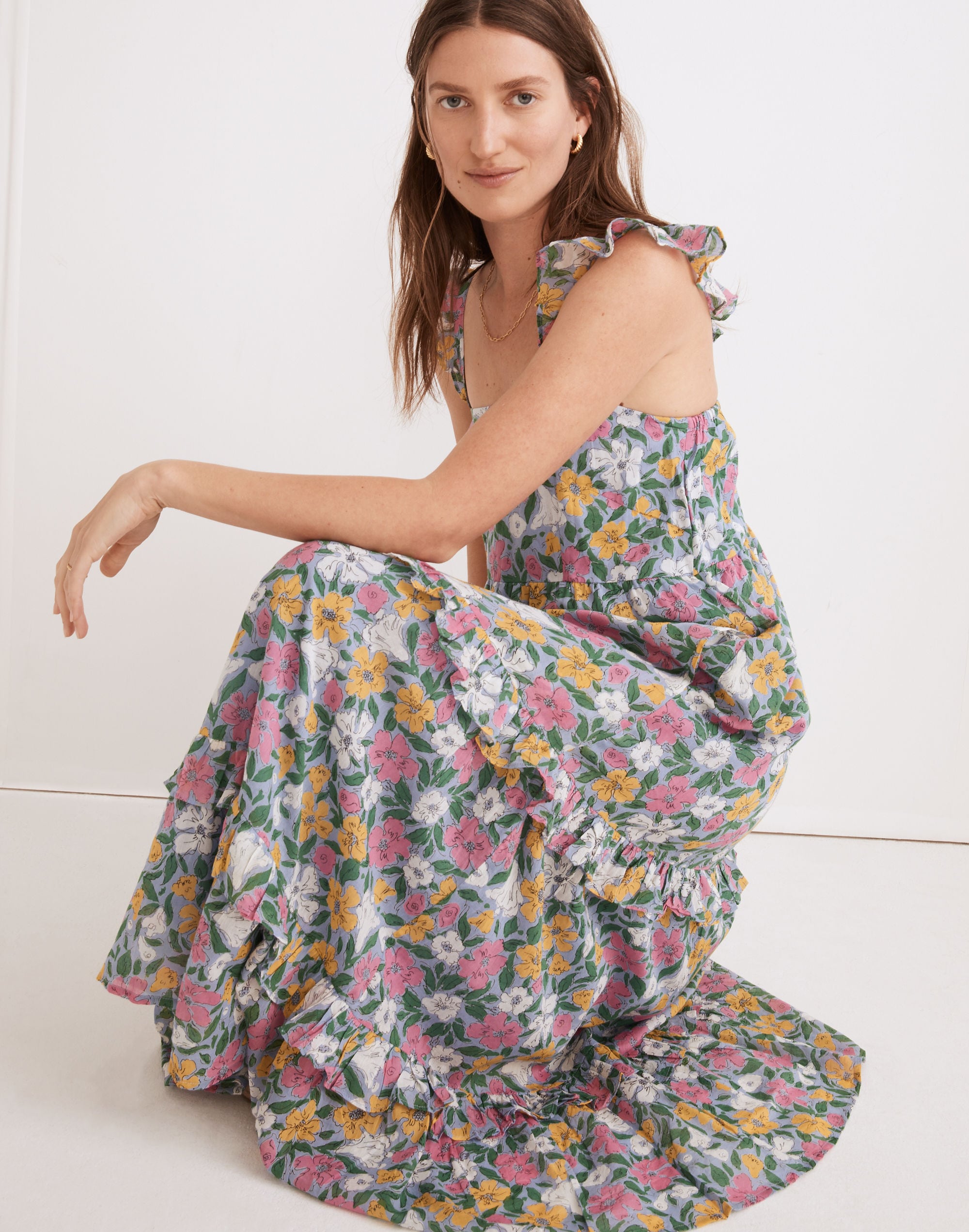 Banjanan Penelope Midi Dress in Melodic Floral