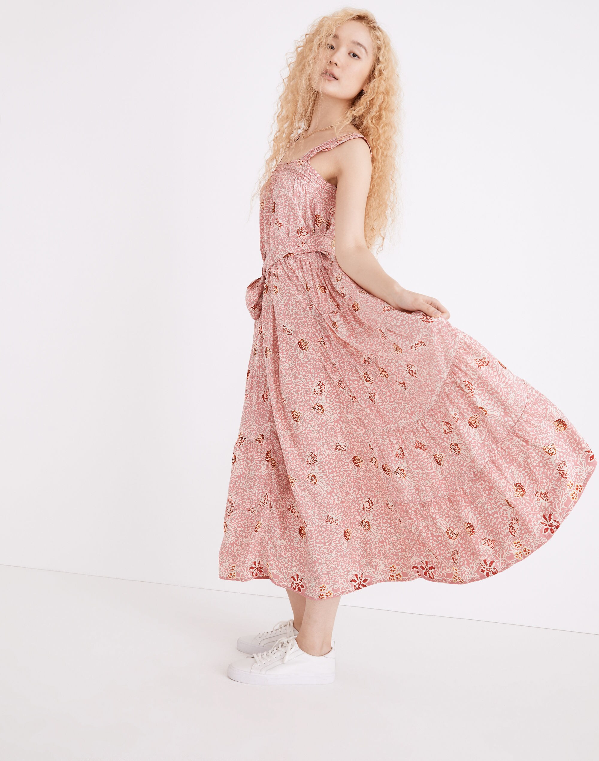 Natalie Martin Silk Jasmine Maxi Dress in Andromeda Shell