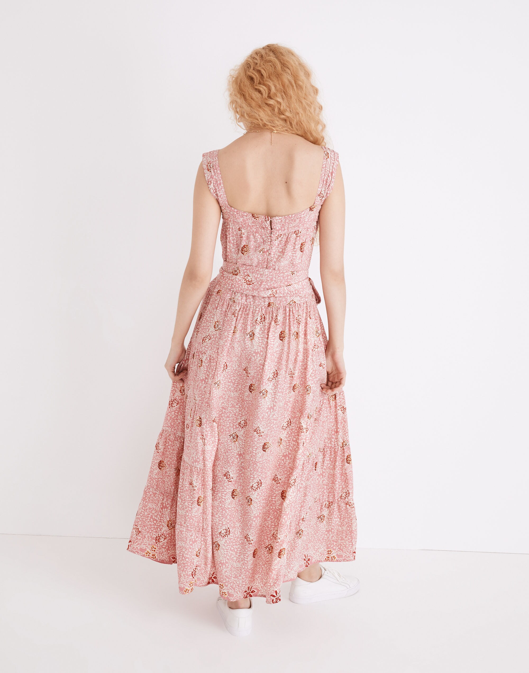 Natalie Martin Silk Jasmine Maxi Dress in Andromeda Shell