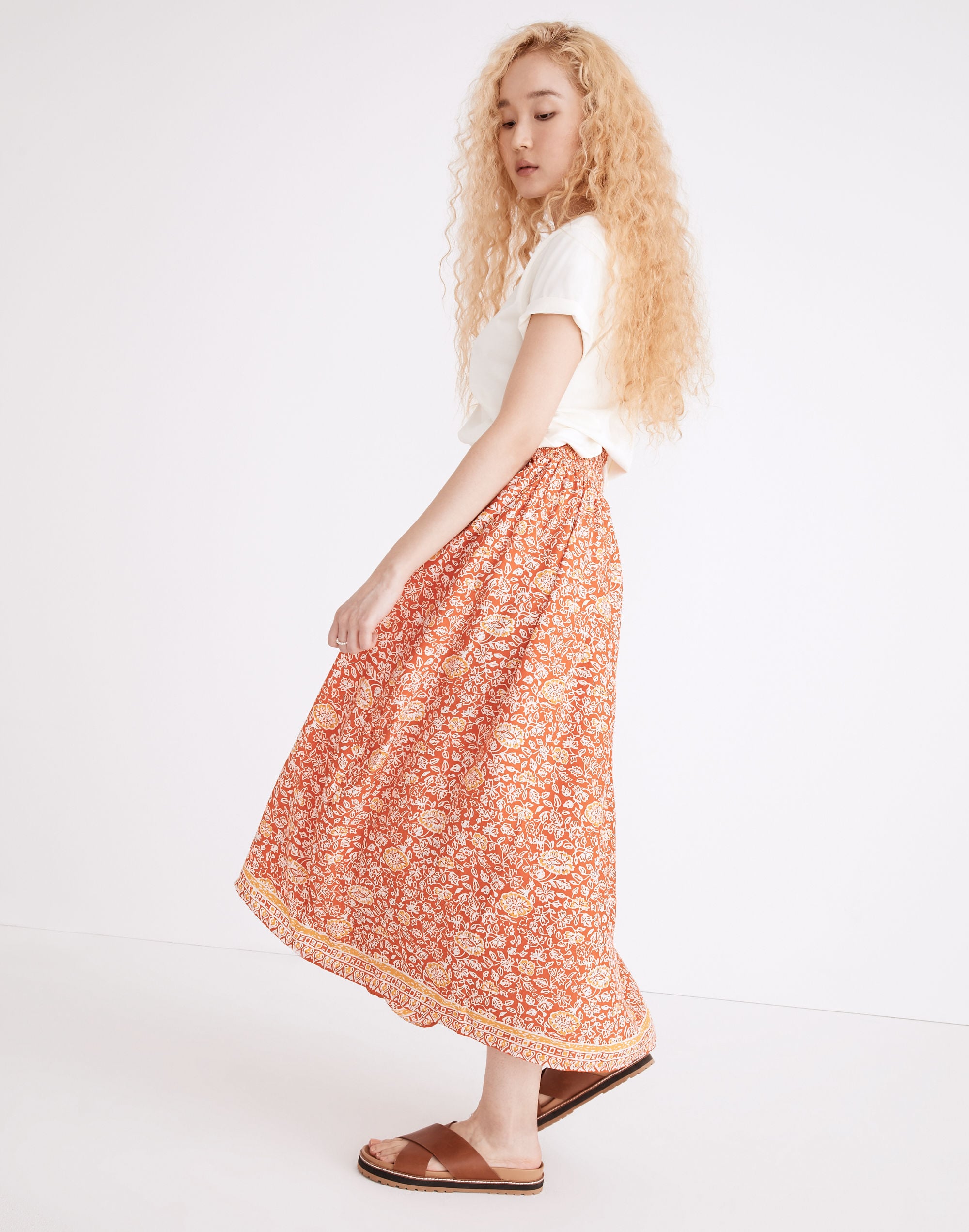 Natalie Martin Silk Bella Maxi Skirt