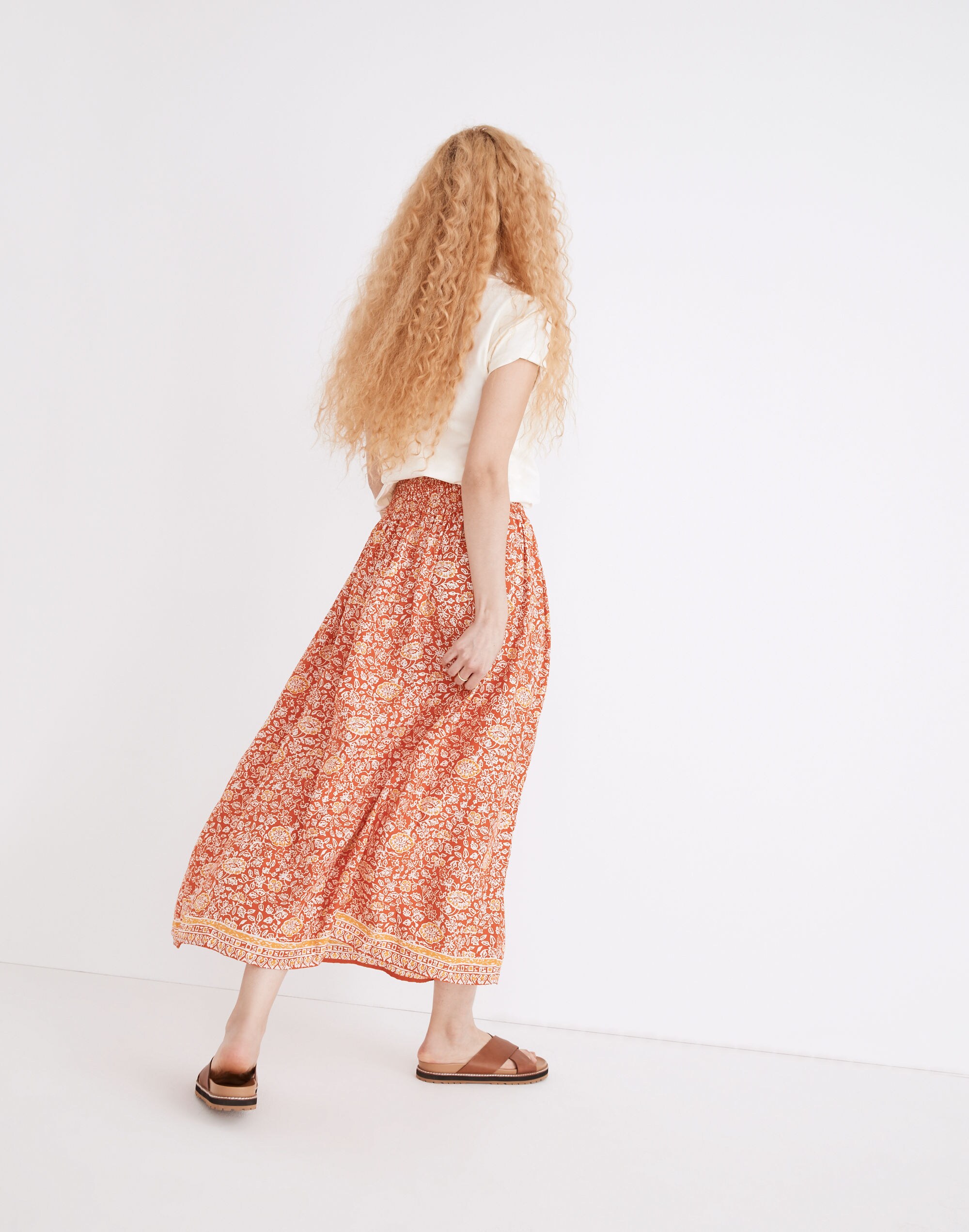 Natalie Martin Silk Bella Maxi Skirt