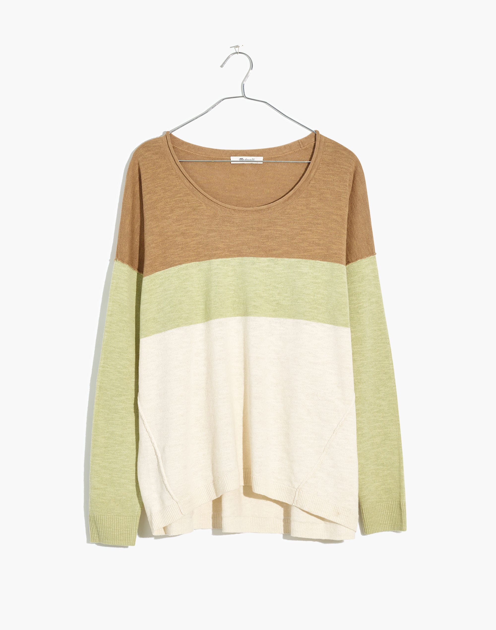 Plus Palmdale Pullover Sweater in Colorblock Stripe