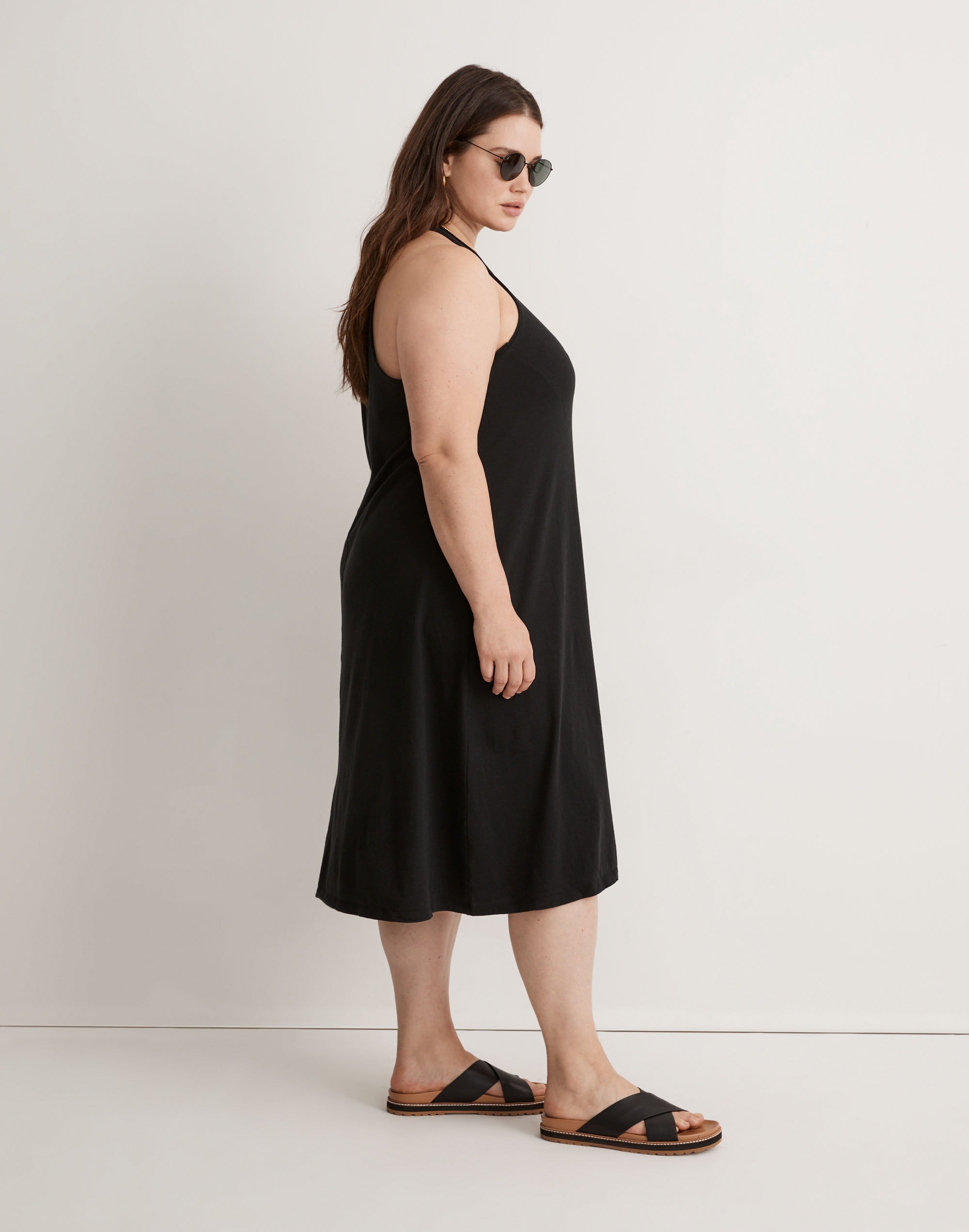 Plus Softfade Cotton Cover-Up Tank Dress