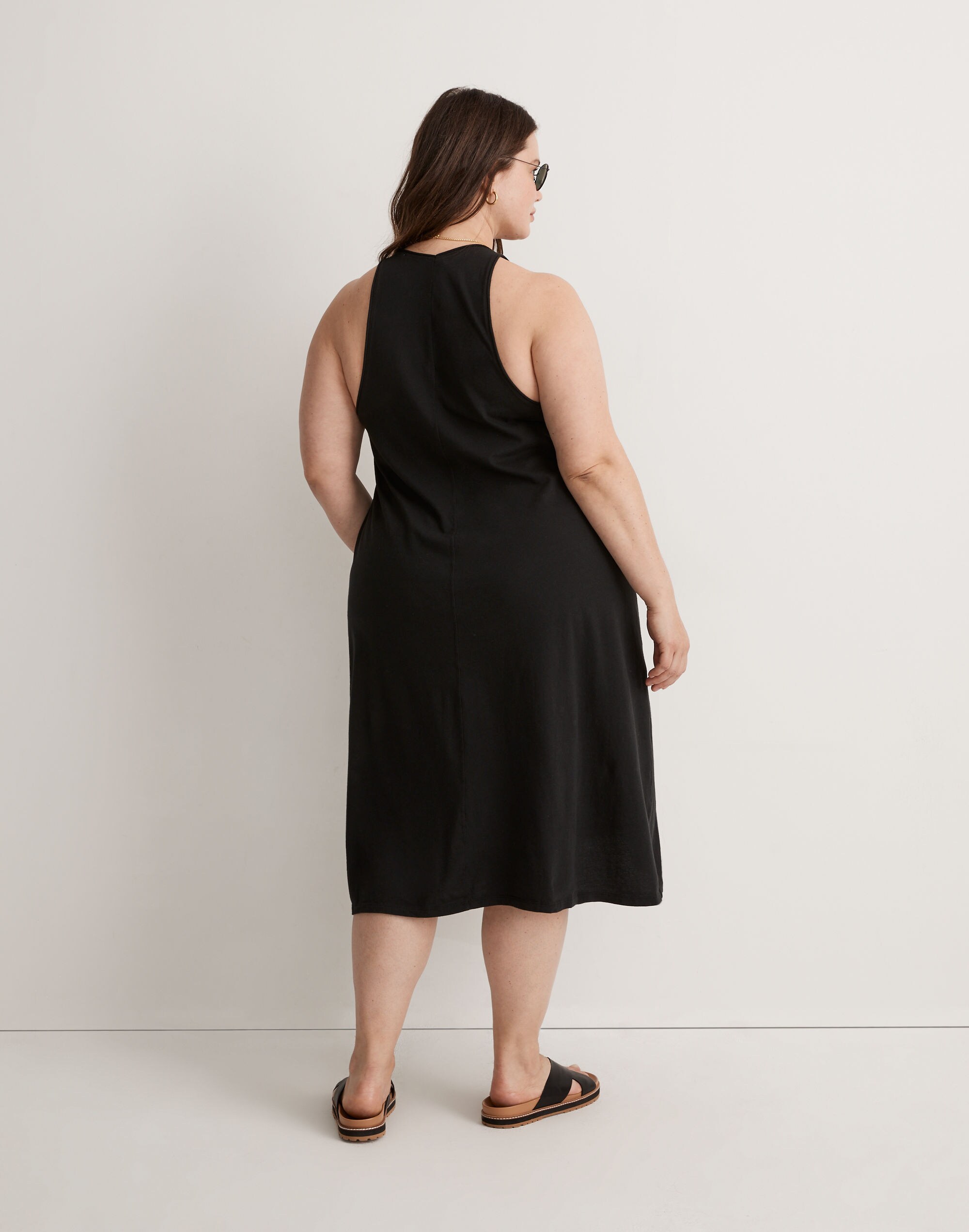 Plus Softfade Cotton Cover-Up Tank Dress