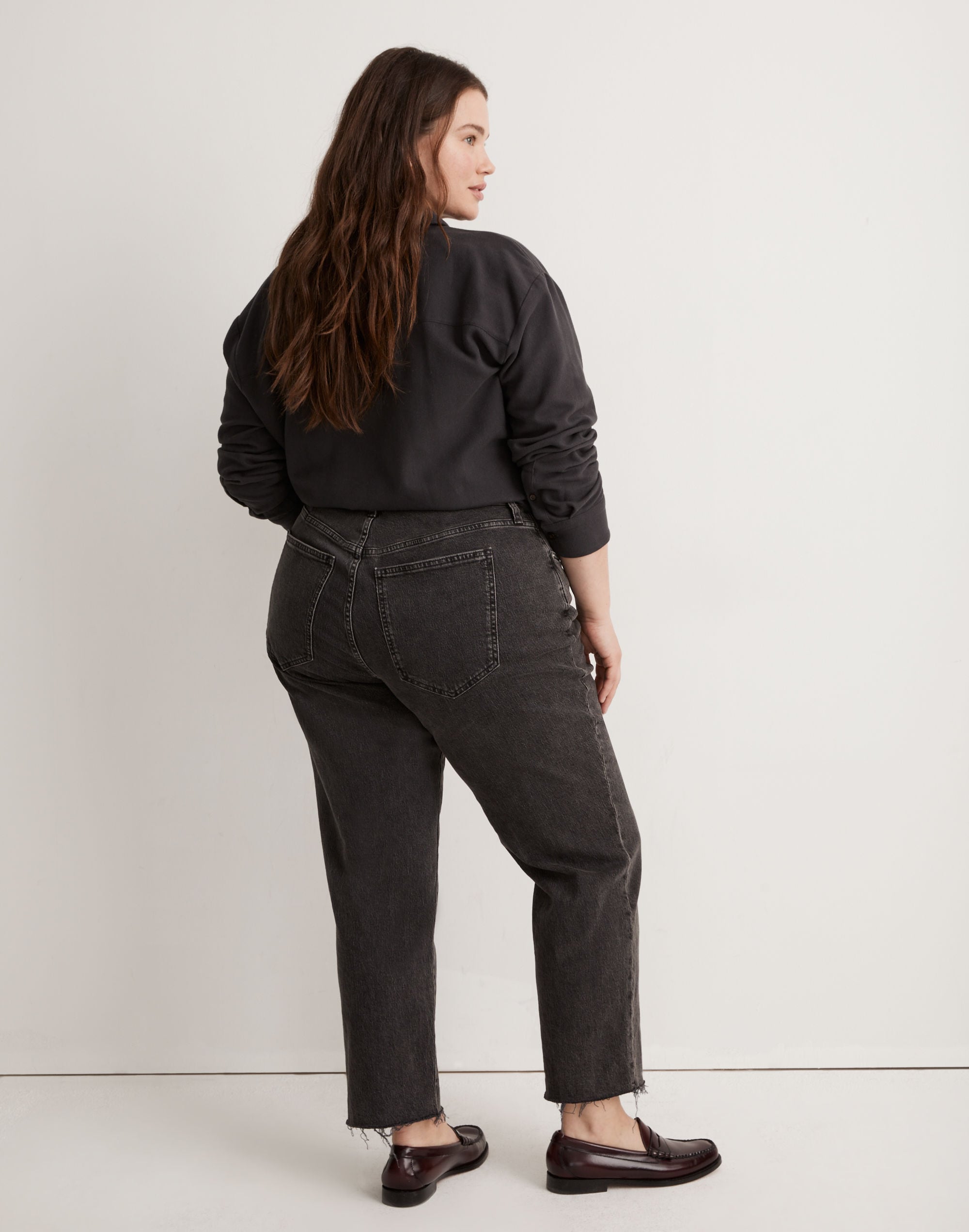 The Curvy Plus Perfect Vintage Straight Jean in Lunar Wash