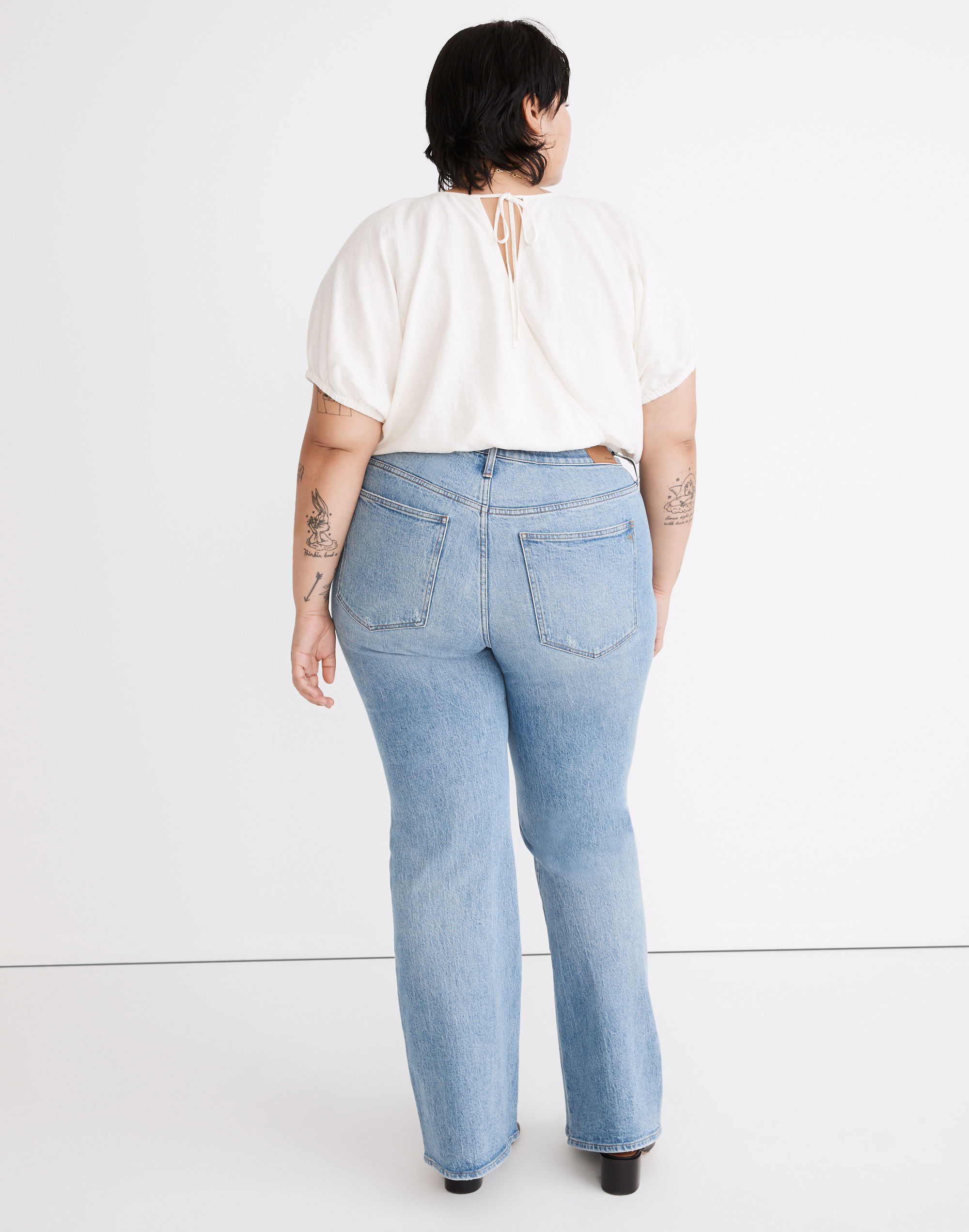 The Plus Perfect Vintage Flare Jean in Delavan Wash