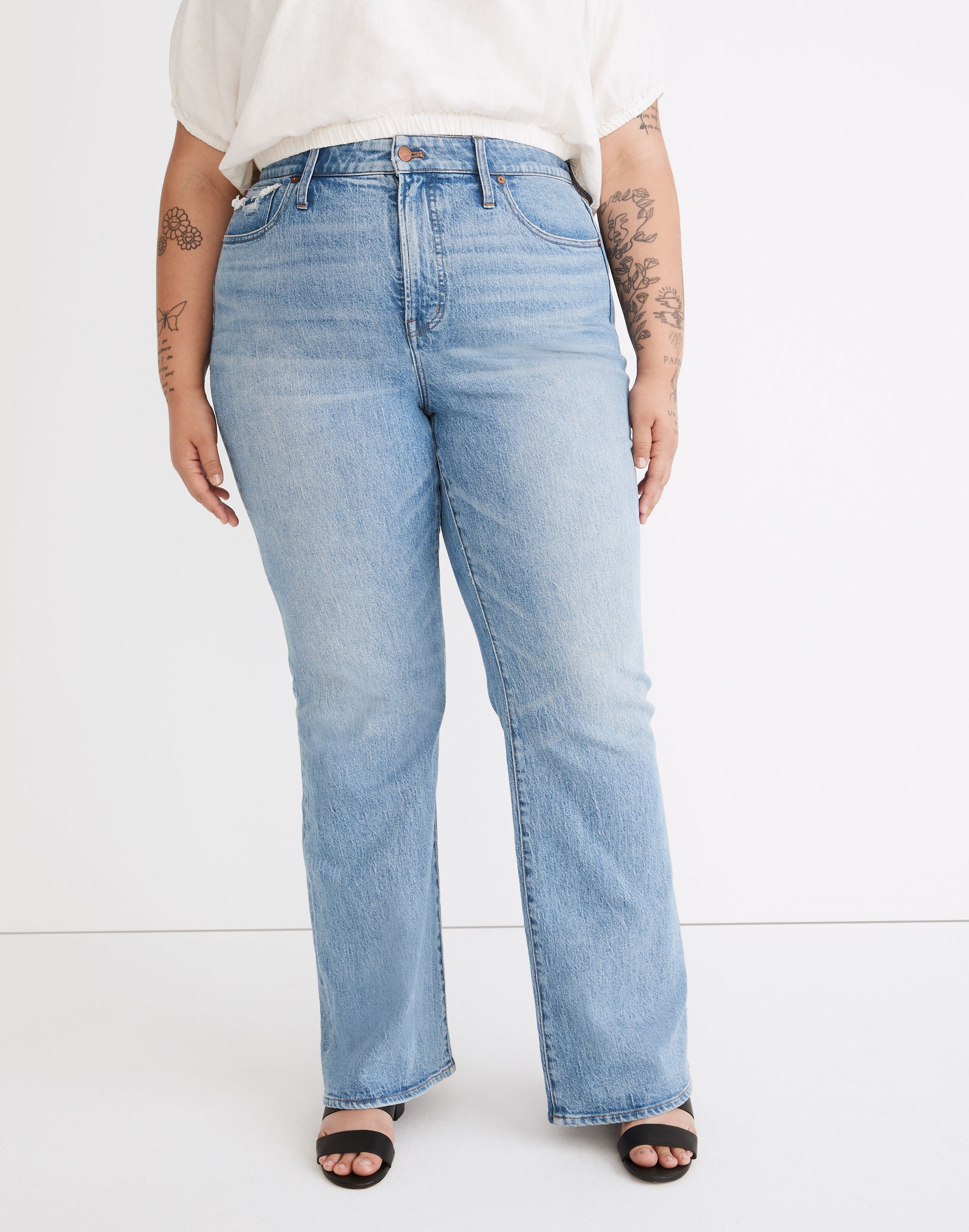 The Plus Perfect Vintage Flare Jean in Delavan Wash