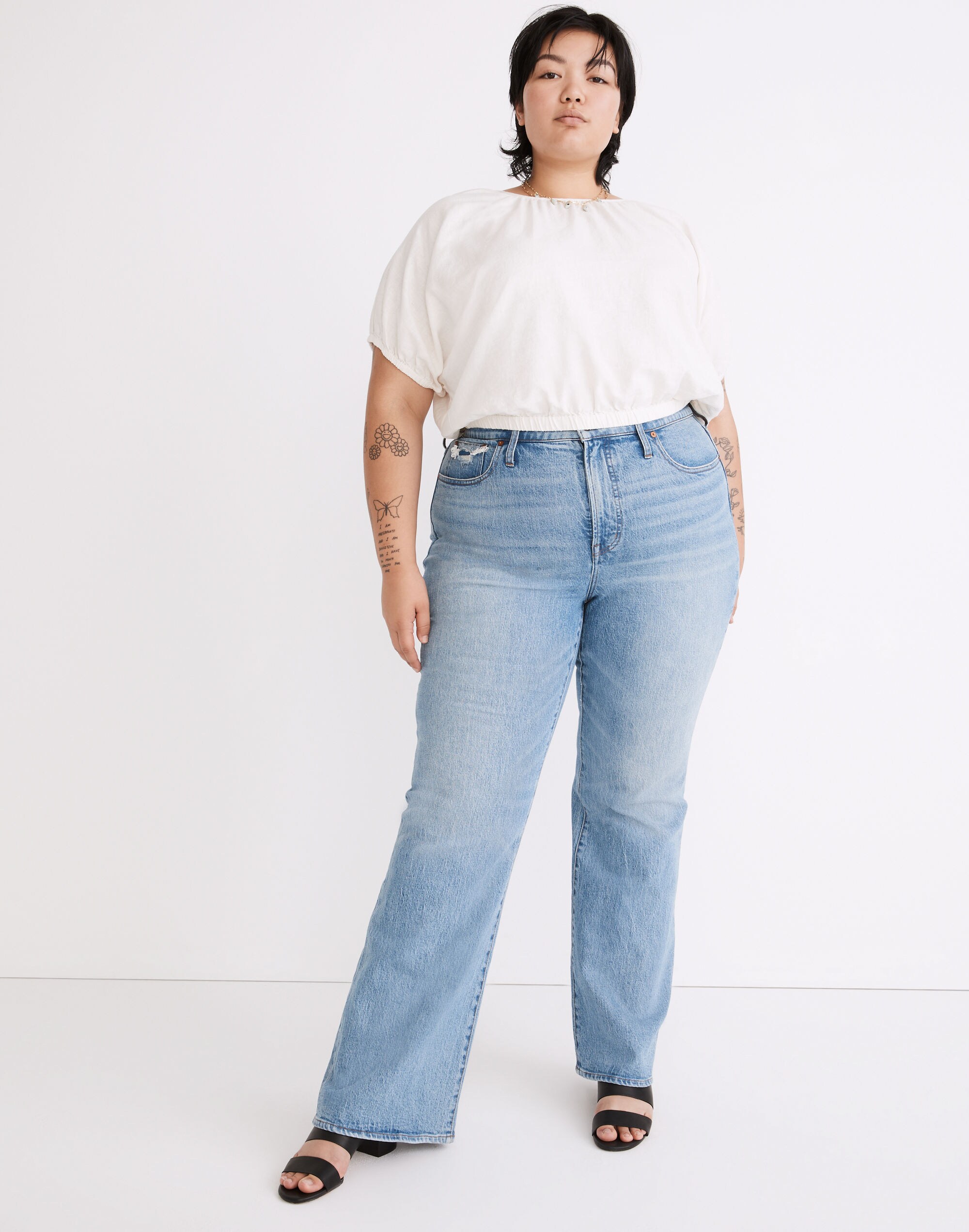 The Plus Perfect Vintage Flare Jean in Delavan Wash