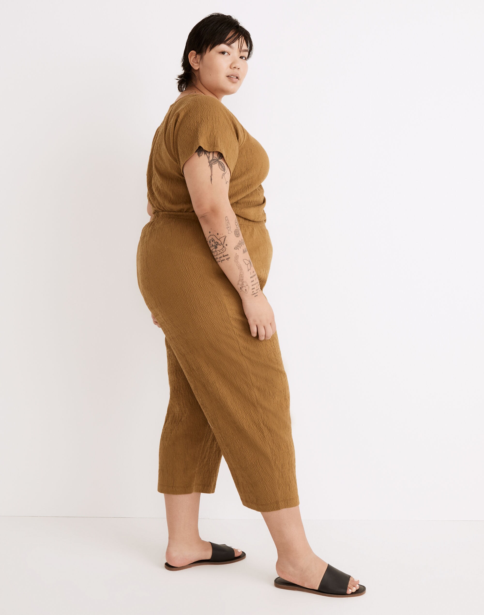 Plus Knit Lightspun Pull-On Pants in Stripe