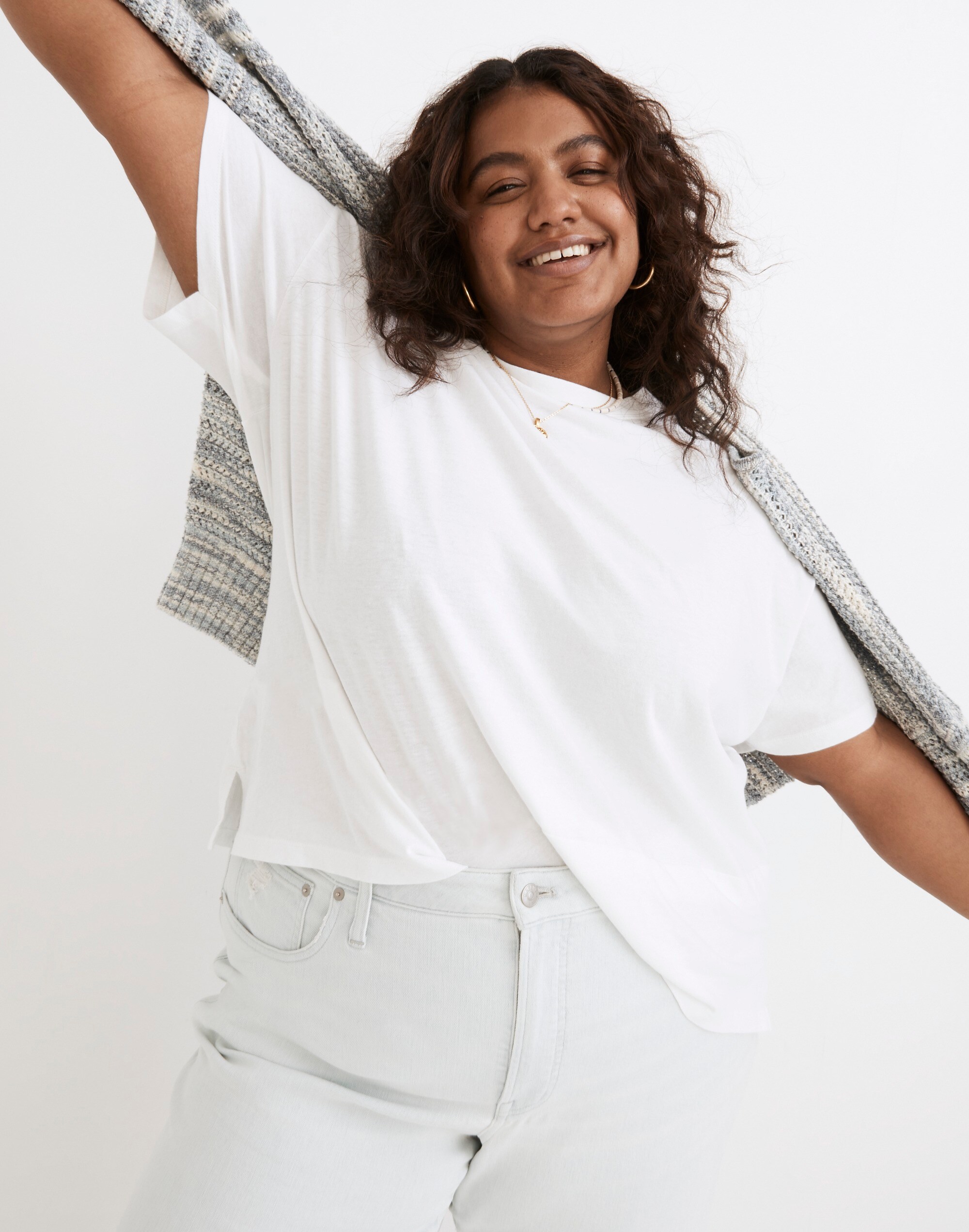 Plus Softfade Cotton Oversized Tee