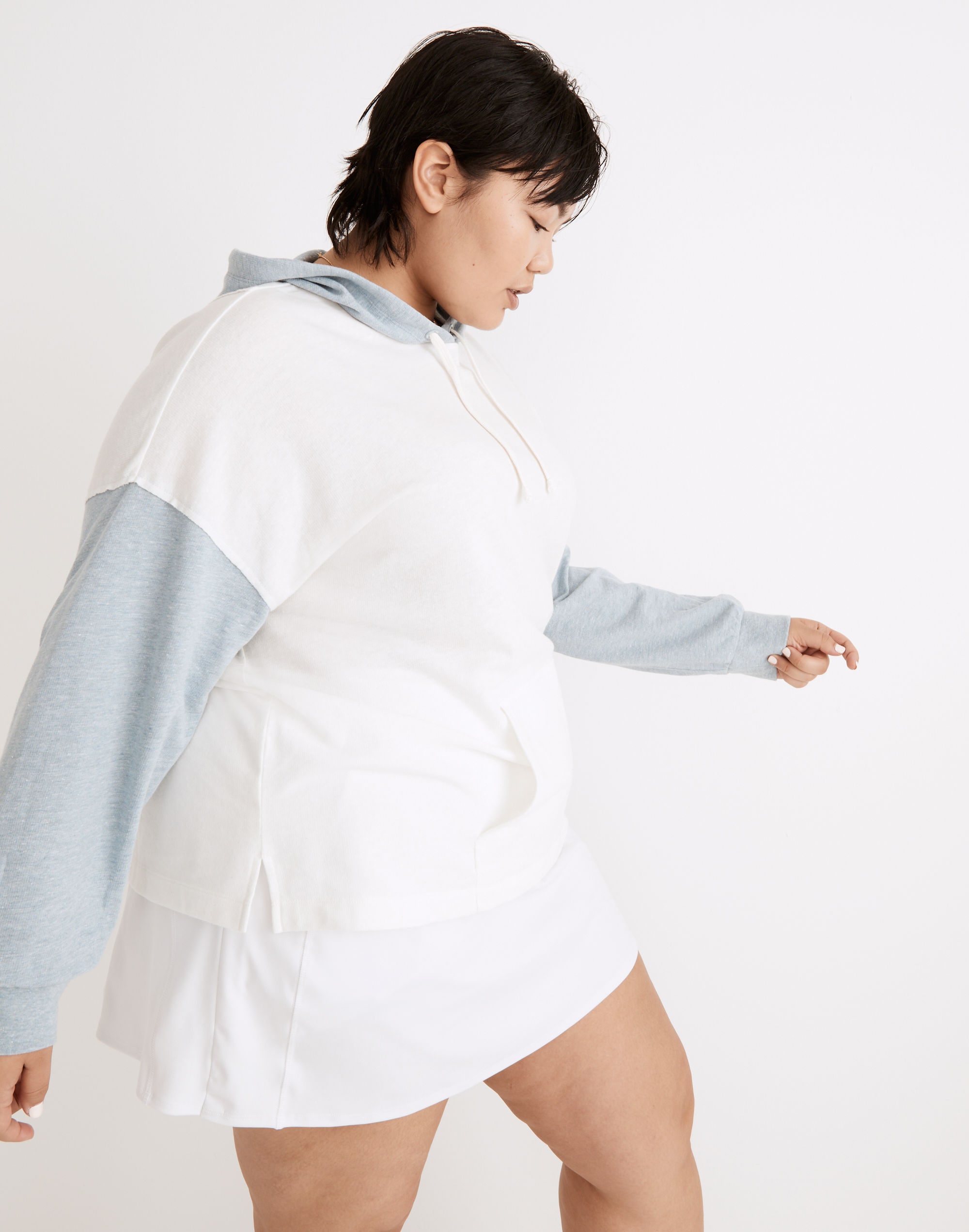 Plus MWL Skyterry Hoodie Sweatshirt in Colorblock