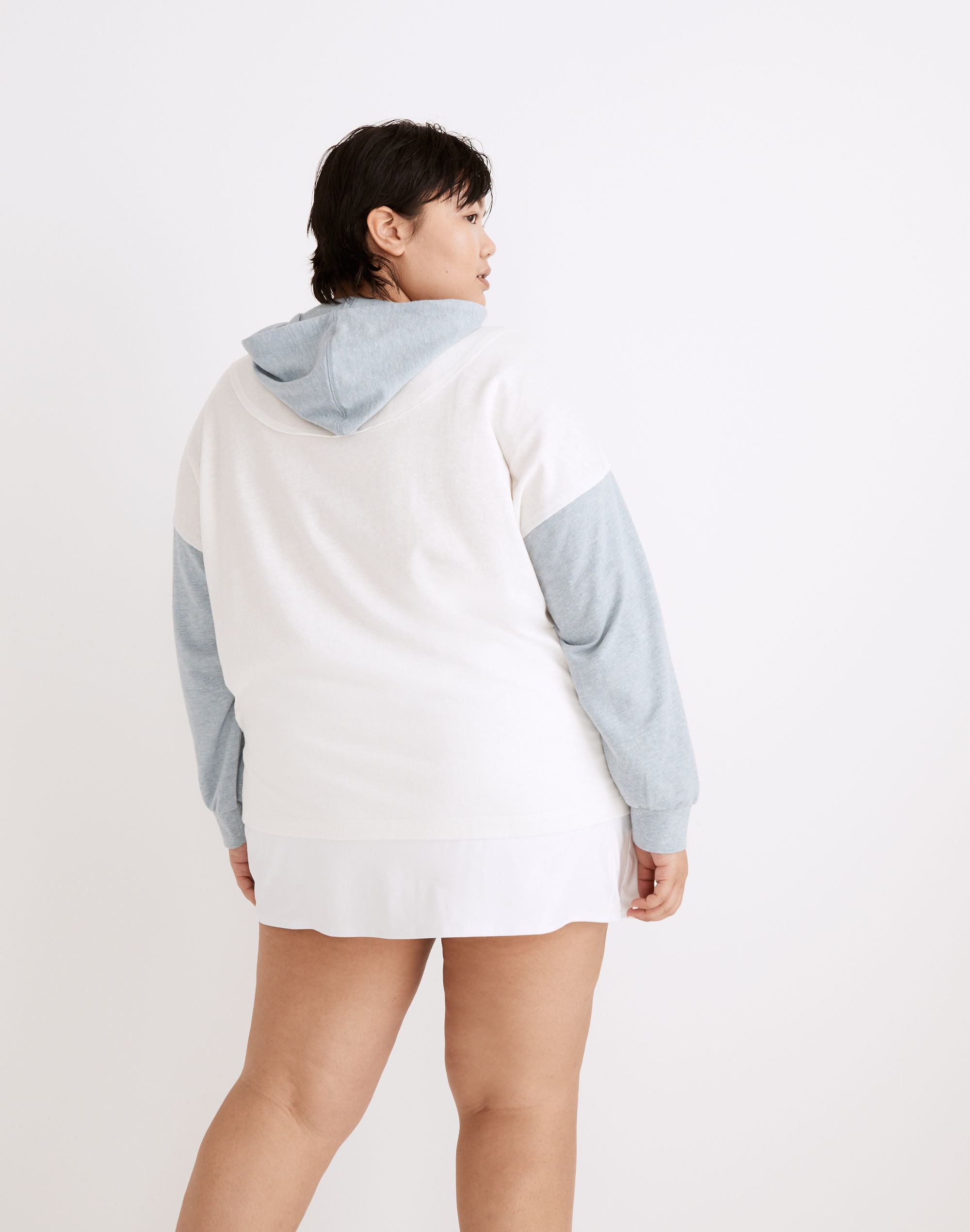 Plus MWL Skyterry Hoodie Sweatshirt in Colorblock