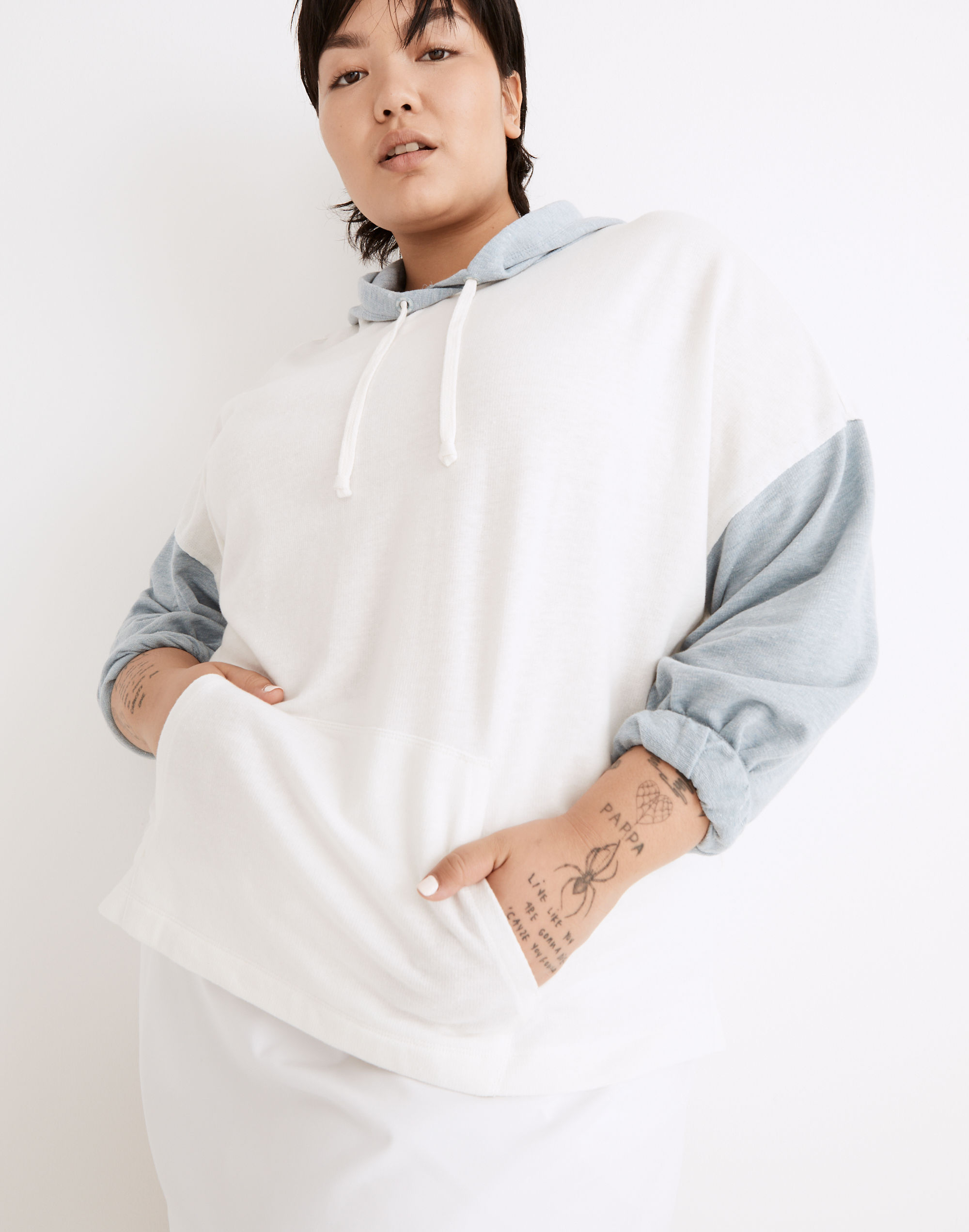 Plus MWL Skyterry Hoodie Sweatshirt in Colorblock