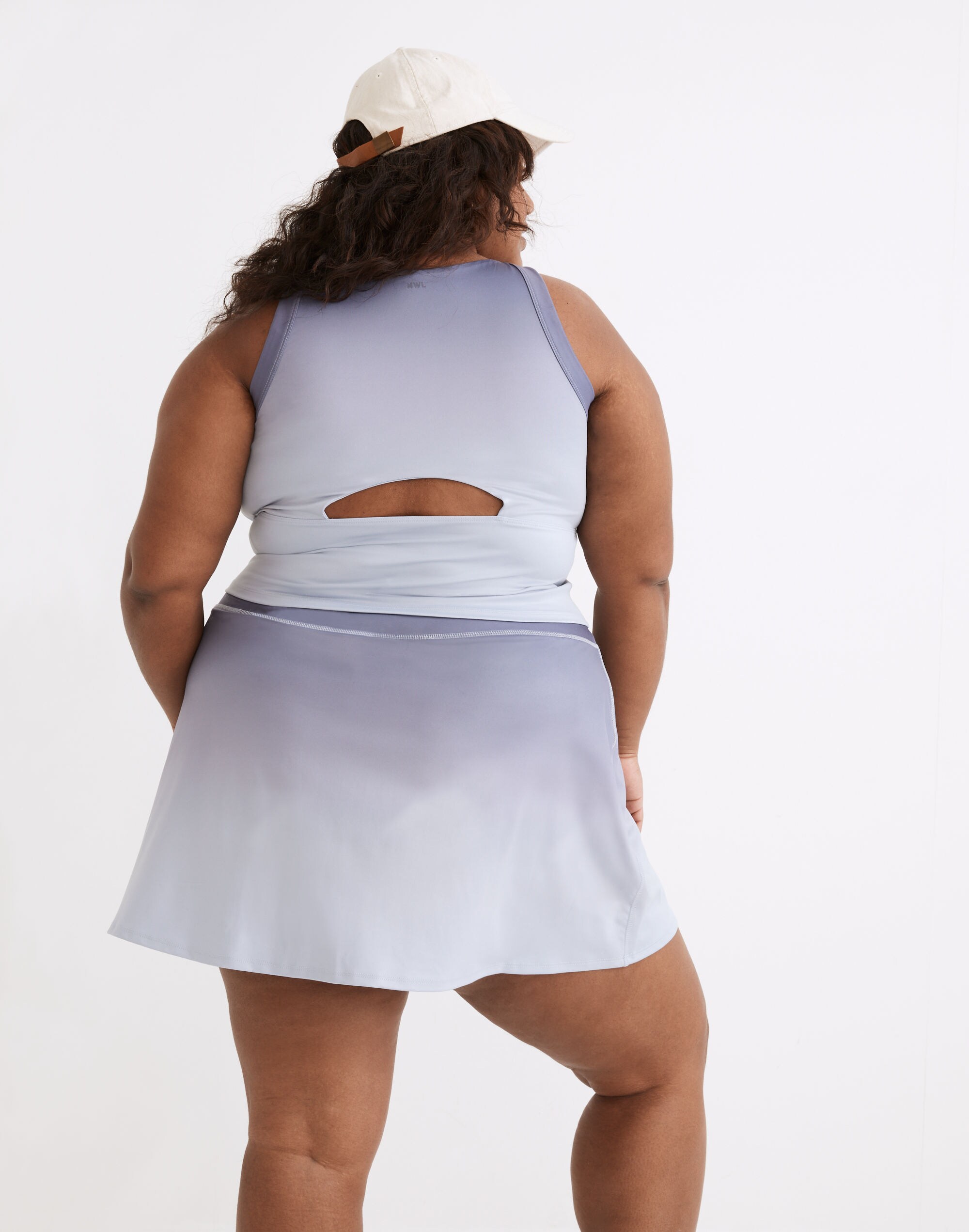 Plus MWL Flex Cutout-Back Tank in Ombr&eacute; Print