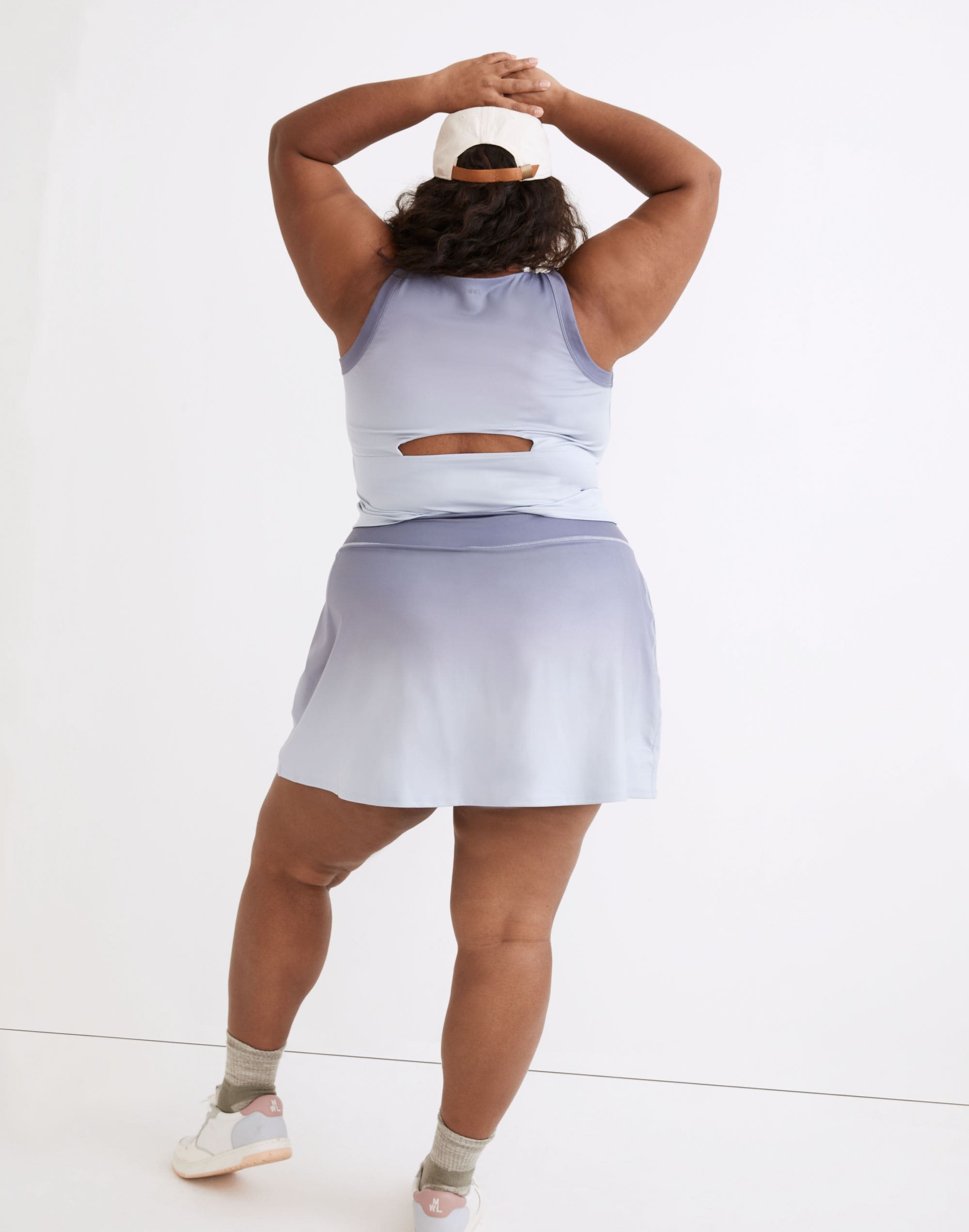 Plus MWL Flex Fitness Skirt in Ombr&eacute; Print